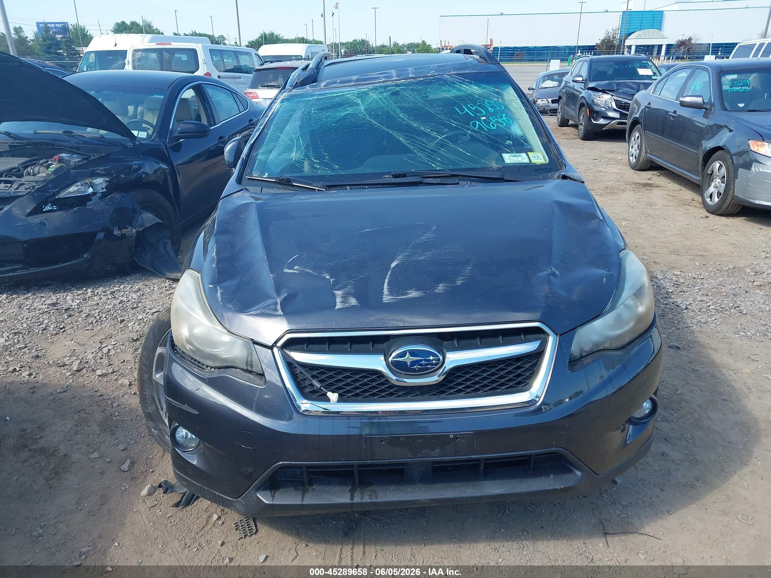 2014 Subaru Xv Crosstrek 2.0i Limited Gray vin: JF2GPAKC9E8290580
