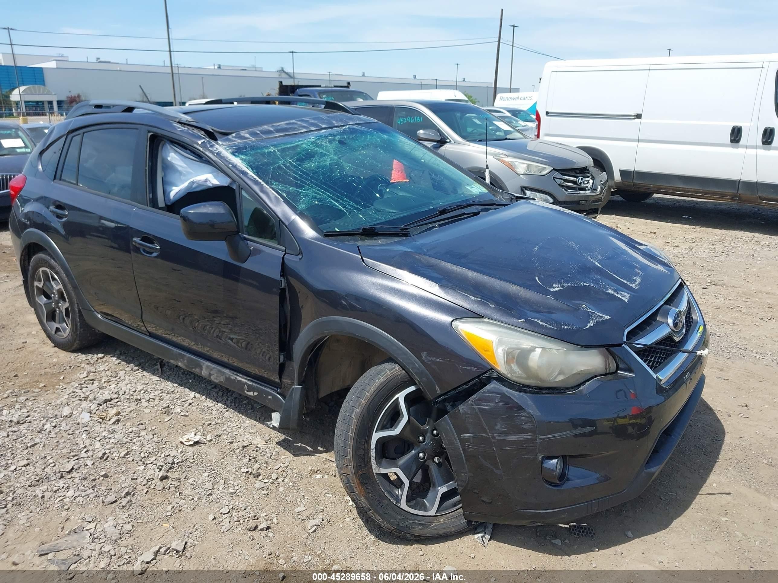 2014 Subaru Xv Crosstrek 2.0i Limited Gray vin: JF2GPAKC9E8290580