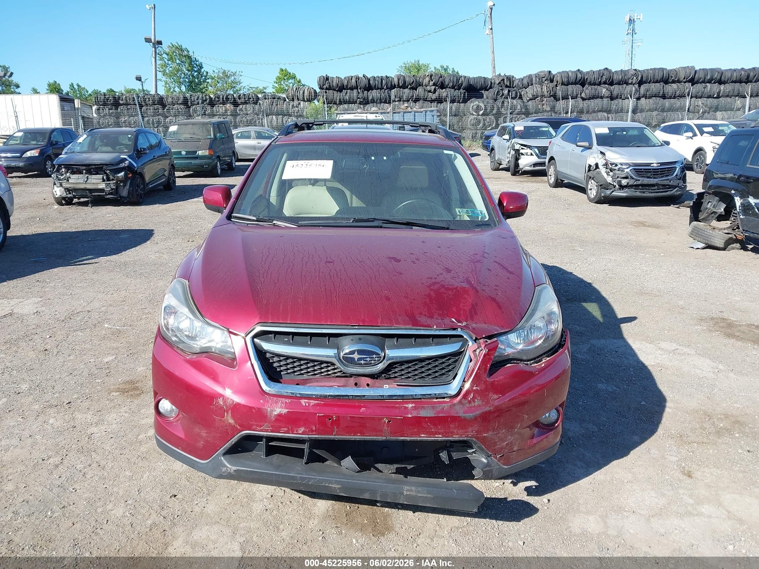 2013 Subaru Xv Crosstrek 2.0i Limited Red vin: JF2GPAKCXD2845005