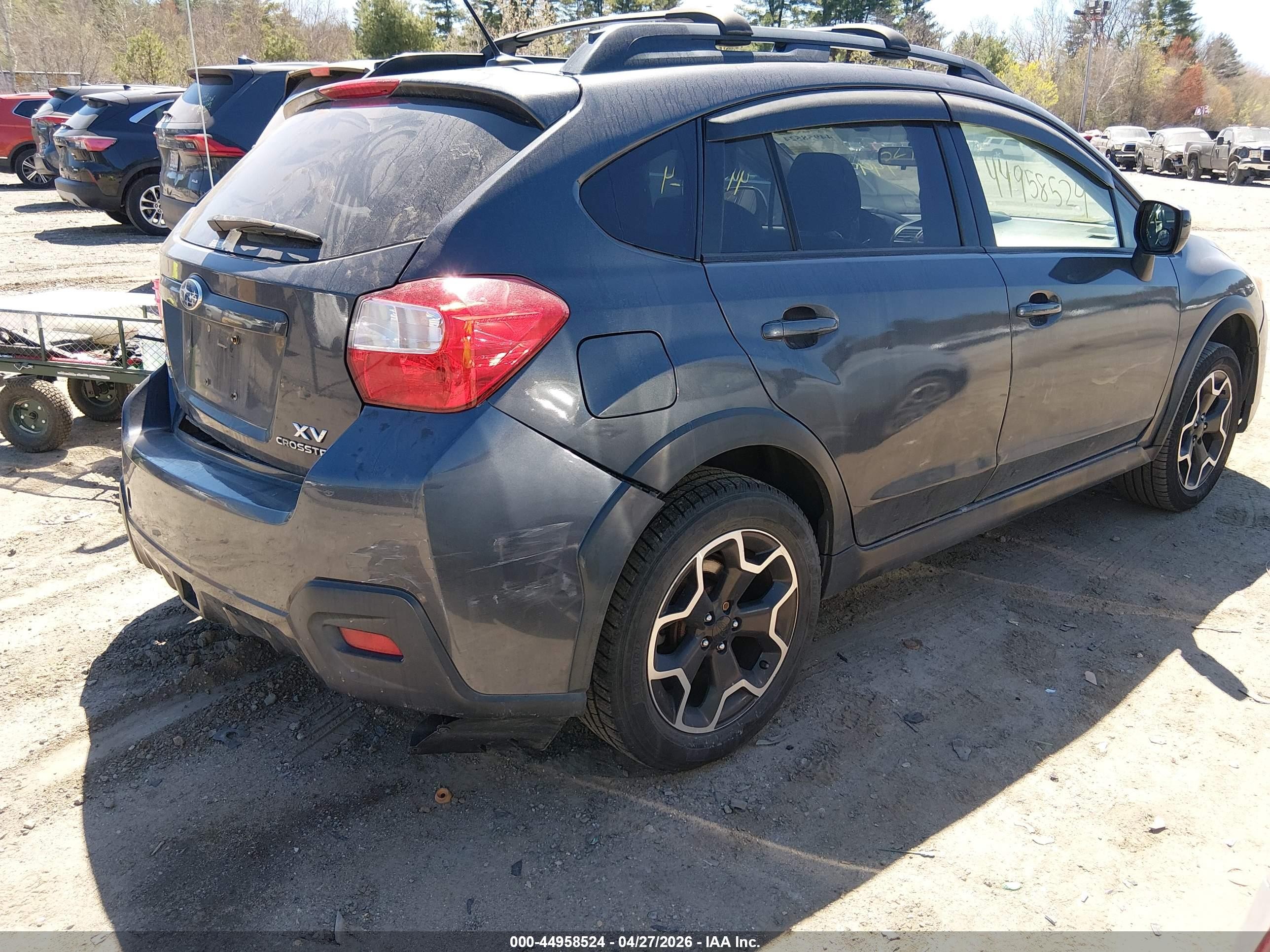 2013 Subaru Xv Crosstrek 2.0i Limited Gray vin: JF2GPAKCXDH857765