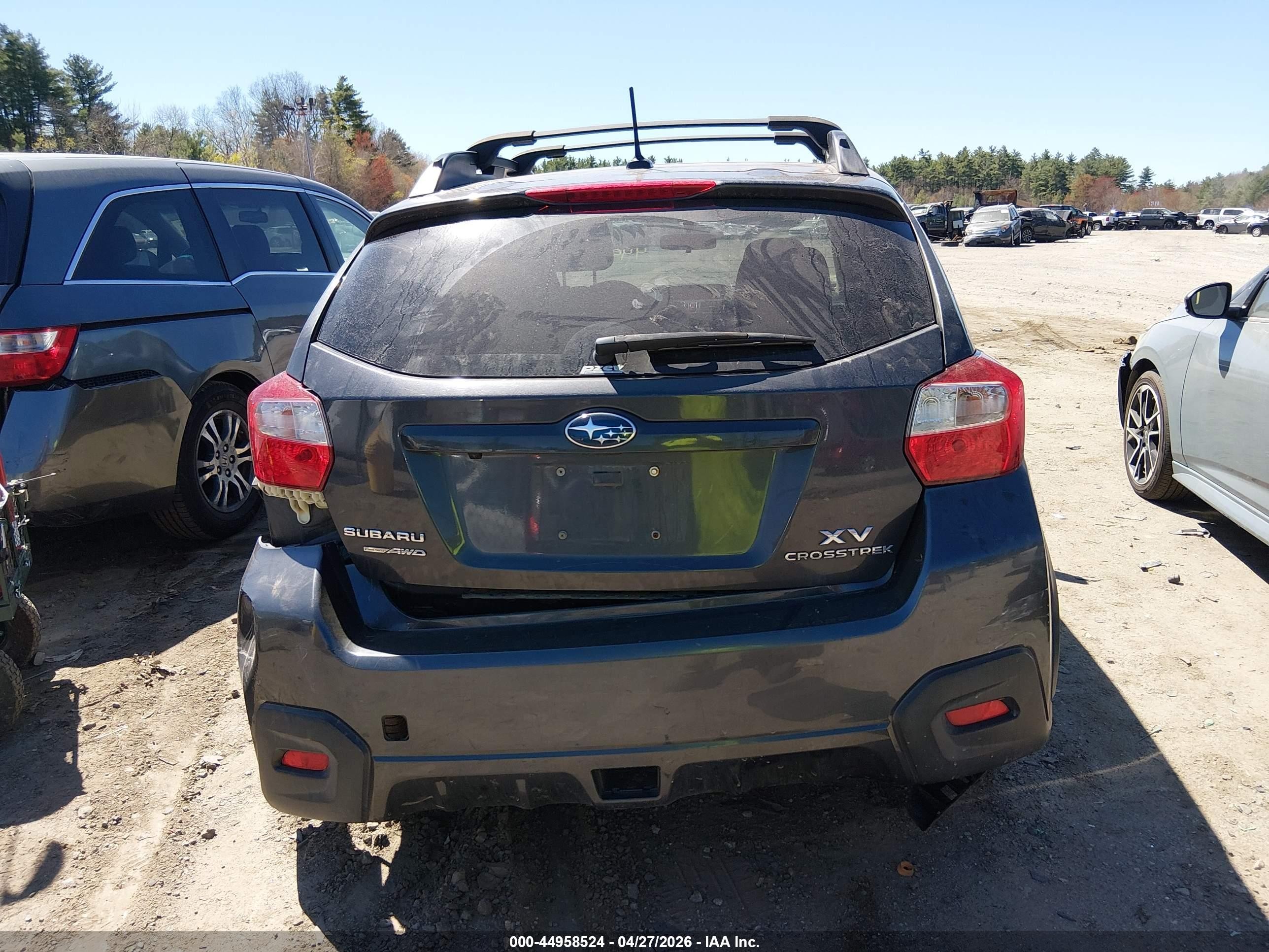 2013 Subaru Xv Crosstrek 2.0i Limited Gray vin: JF2GPAKCXDH857765