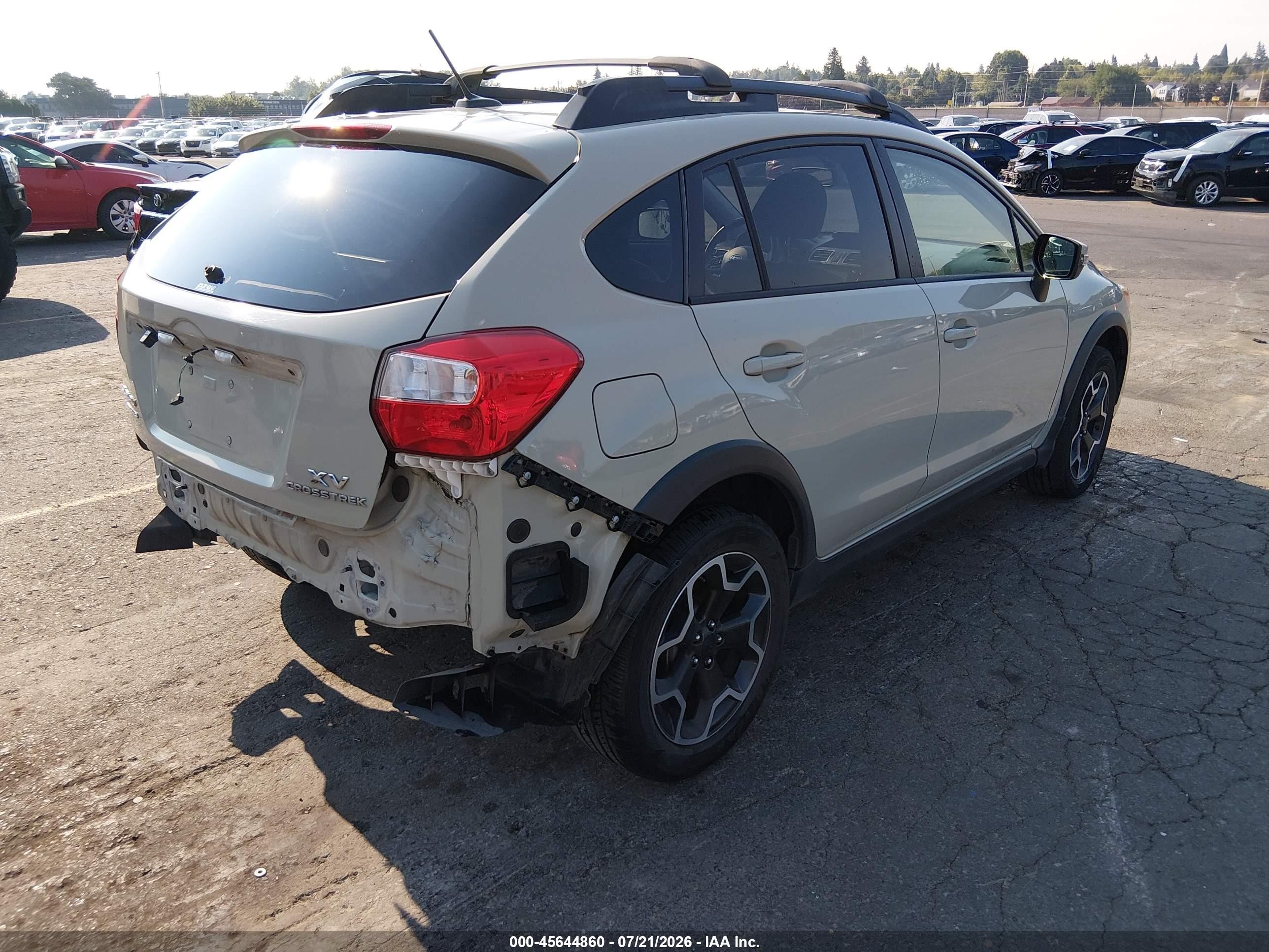 2015 Subaru Xv Crosstrek 2.0i Limited Gray vin: JF2GPAMC0F8313226
