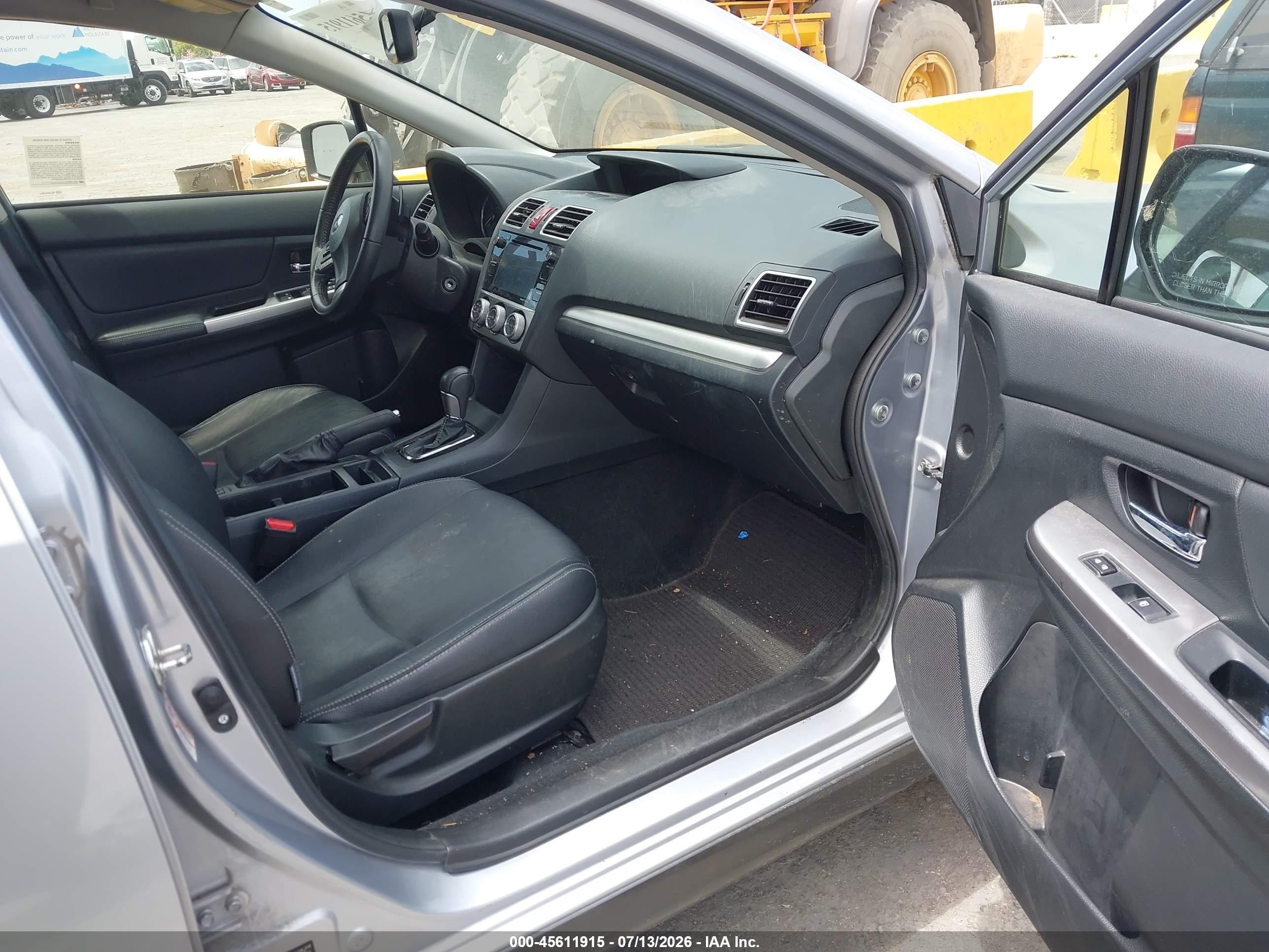 2015 Subaru Xv Crosstrek 2.0i Limited Gray vin: JF2GPAMC0FH250581
