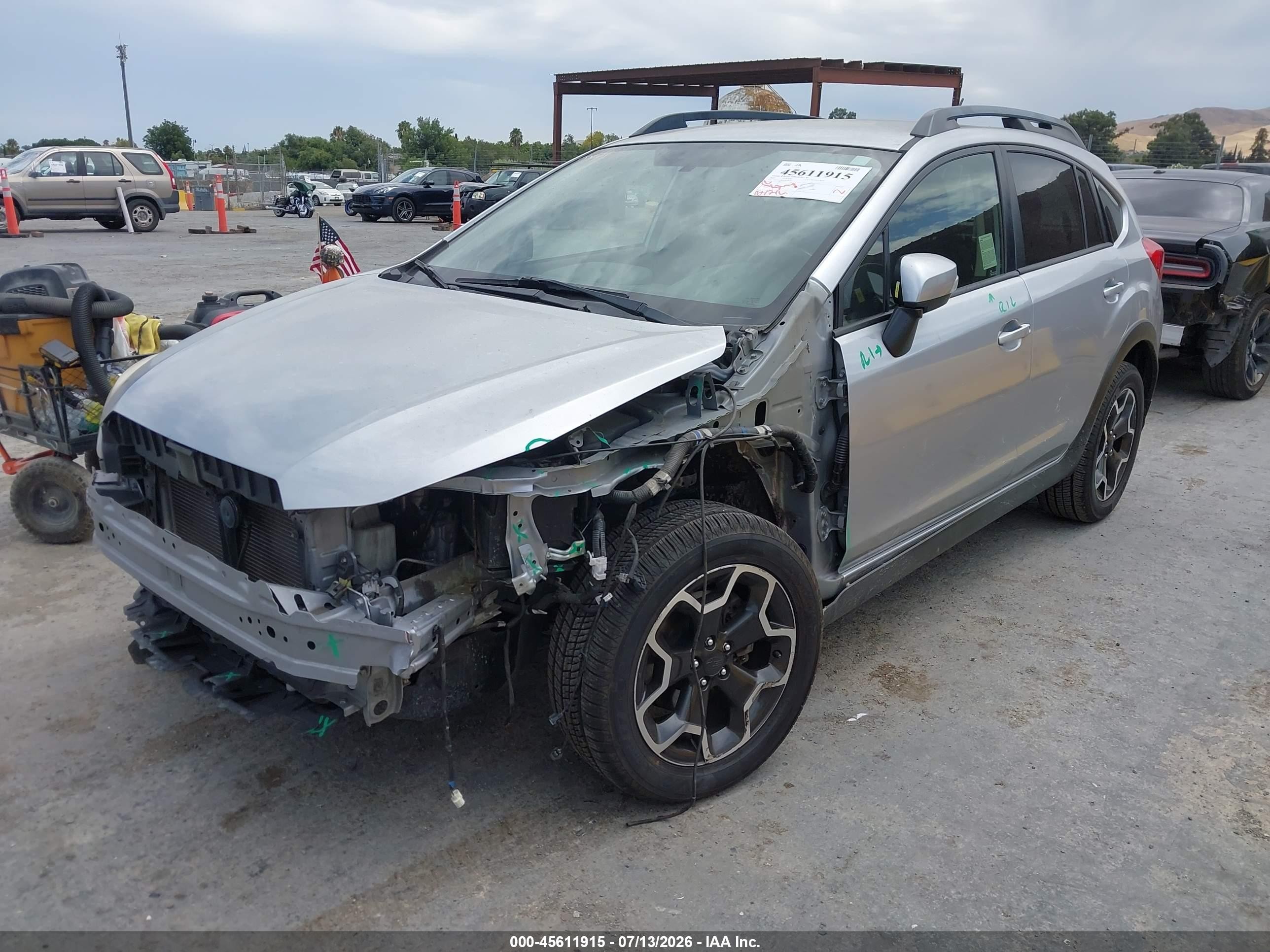 2015 Subaru Xv Crosstrek 2.0i Limited Gray vin: JF2GPAMC0FH250581