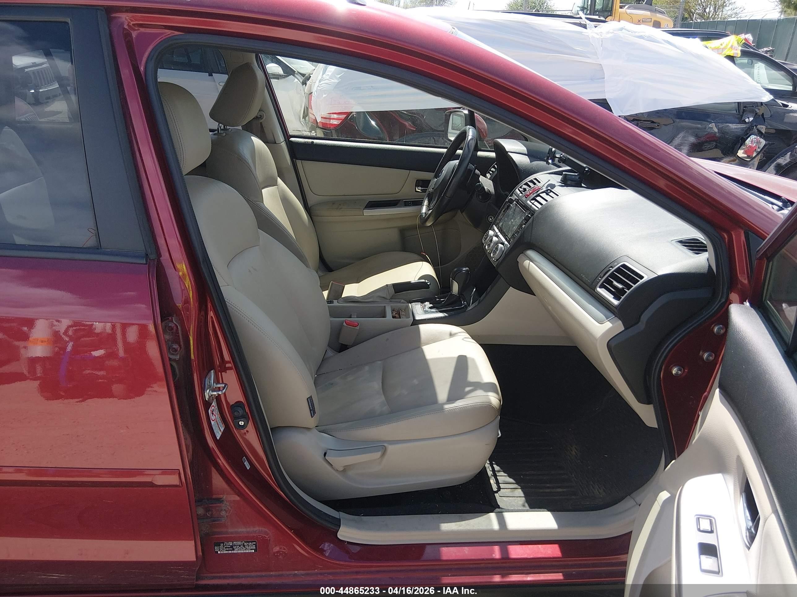 2015 Subaru Xv Crosstrek 2.0i Limited Maroon vin: JF2GPAMC1FH248970