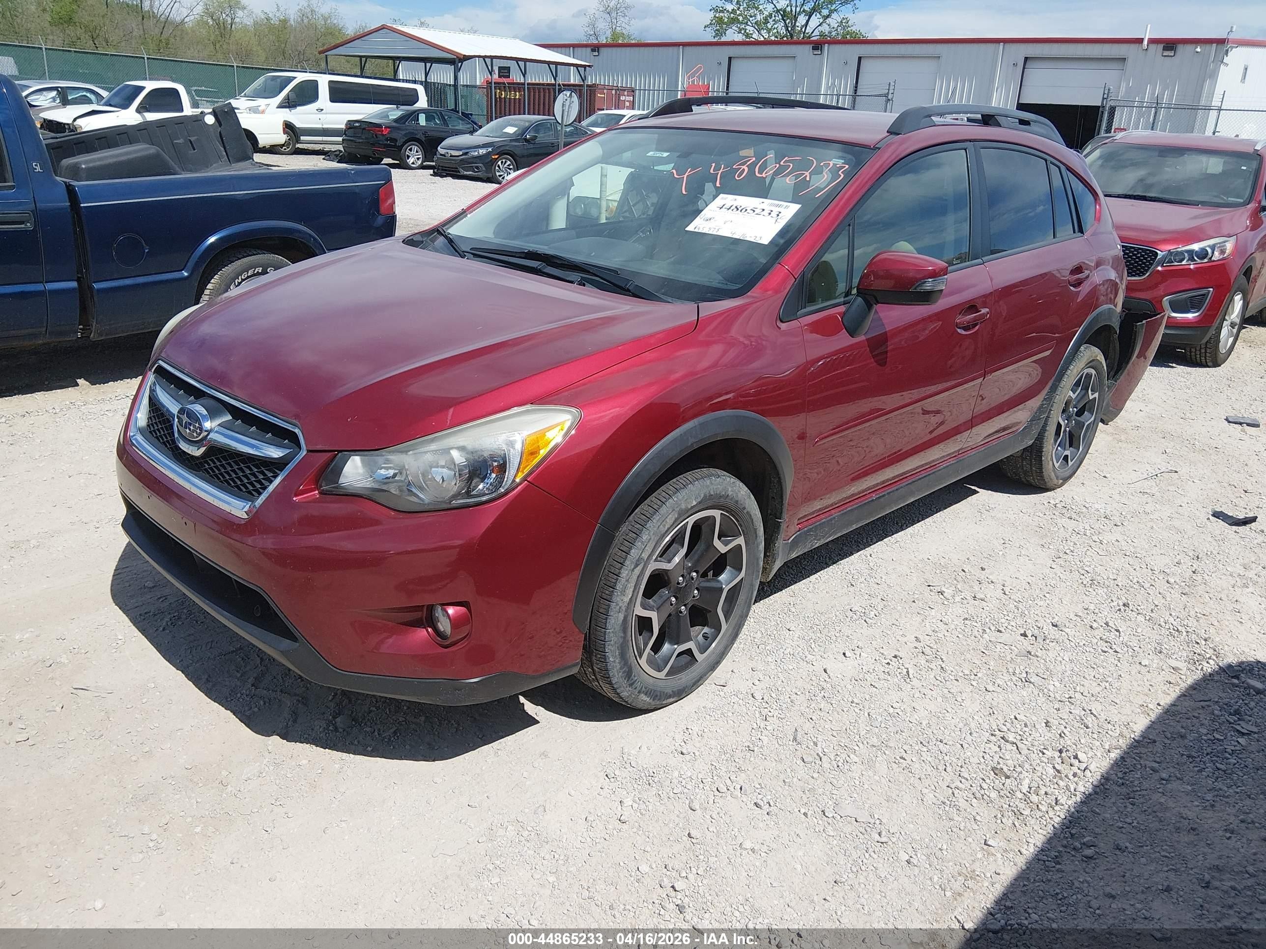 2015 Subaru Xv Crosstrek 2.0i Limited Maroon vin: JF2GPAMC1FH248970