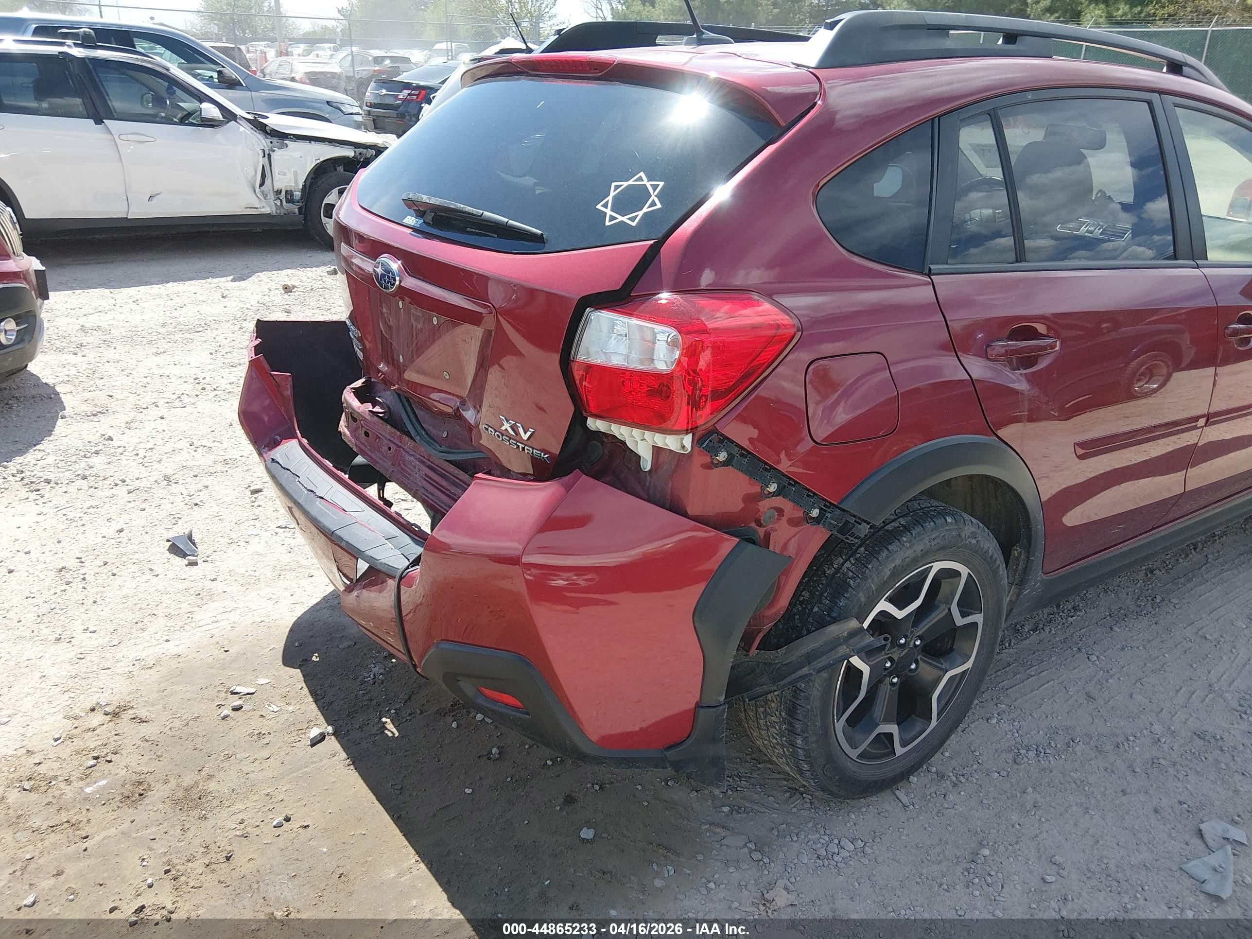 2015 Subaru Xv Crosstrek 2.0i Limited Maroon vin: JF2GPAMC1FH248970