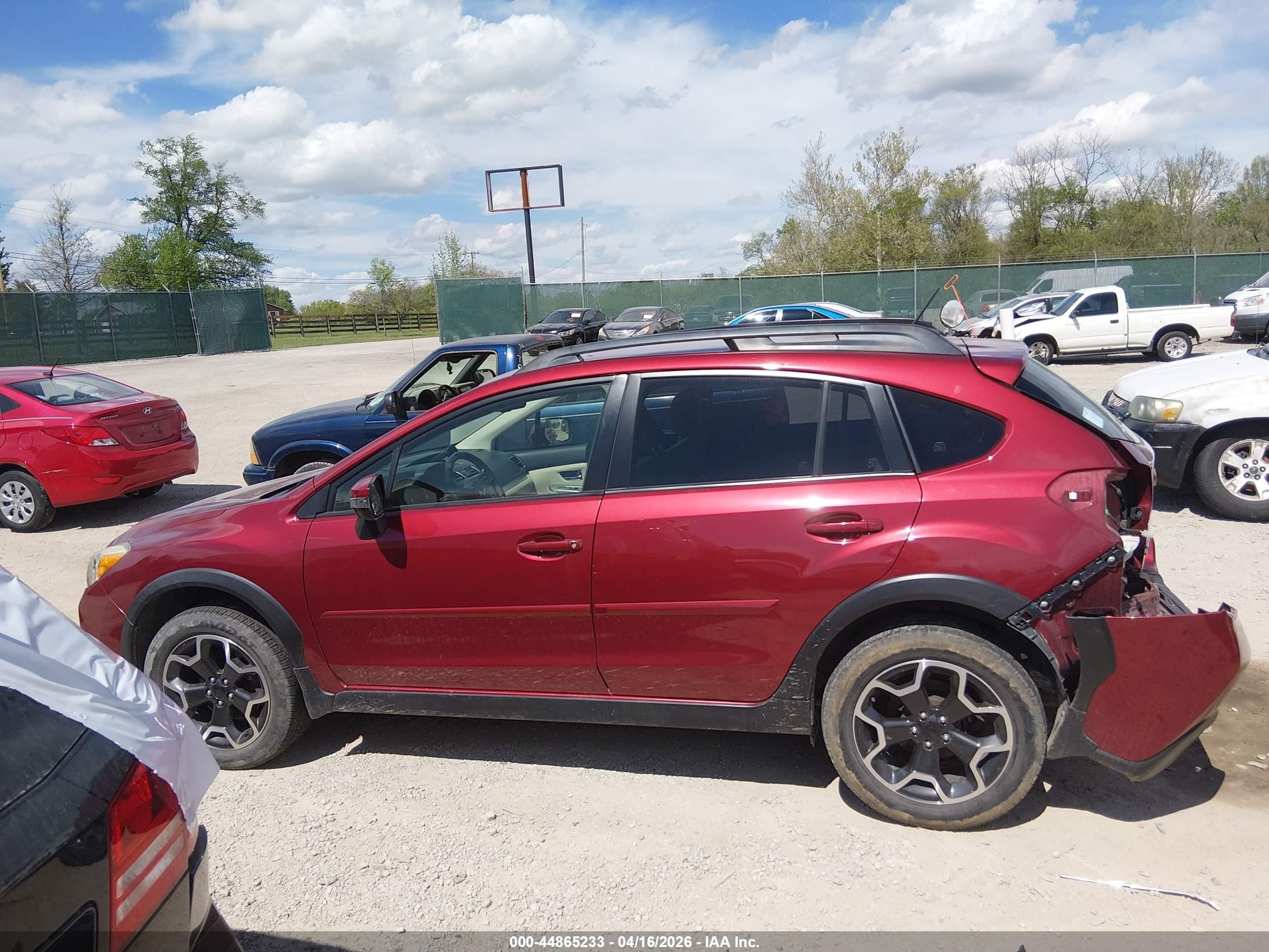 2015 Subaru Xv Crosstrek 2.0i Limited Maroon vin: JF2GPAMC1FH248970