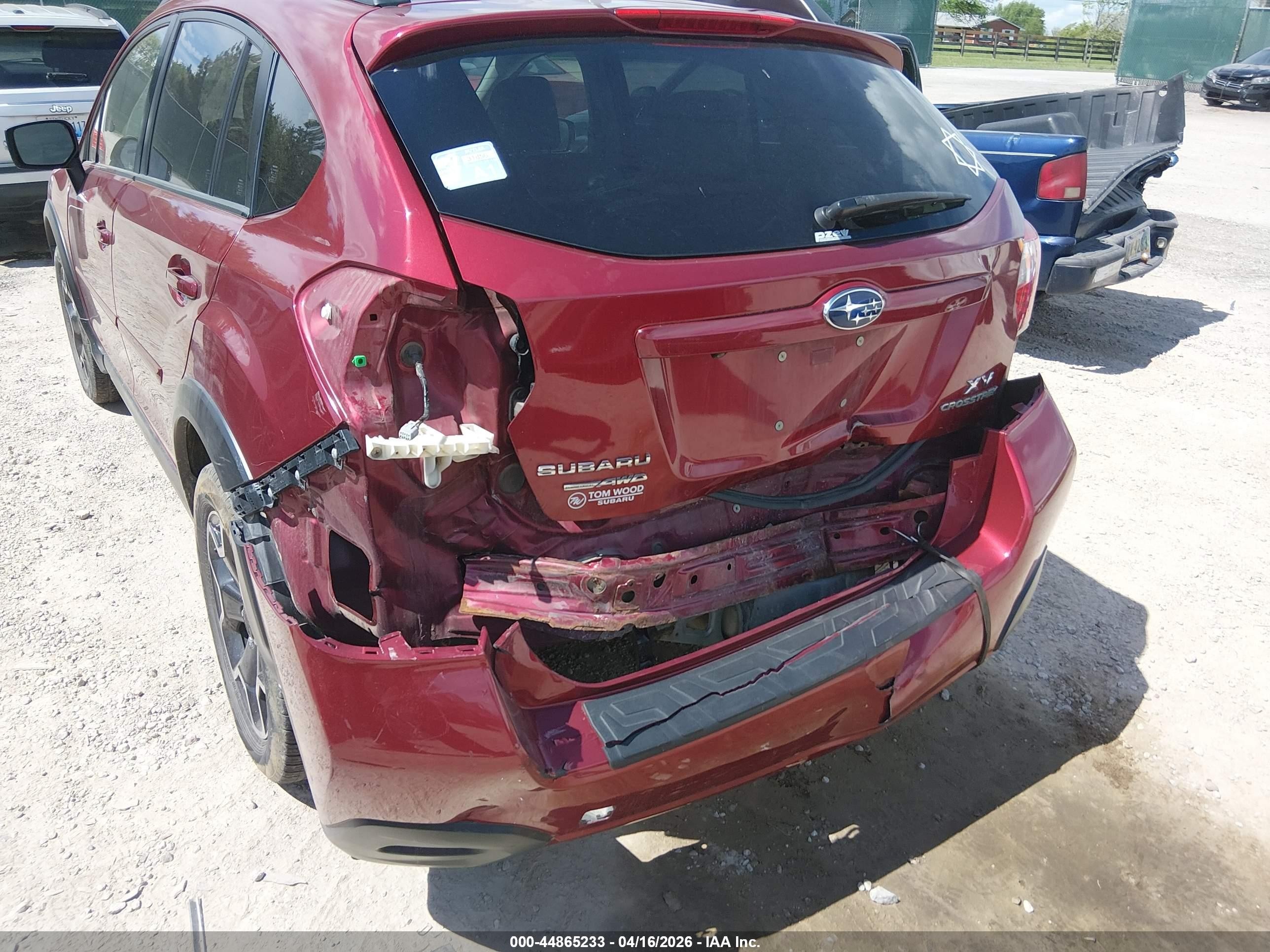 2015 Subaru Xv Crosstrek 2.0i Limited Maroon vin: JF2GPAMC1FH248970