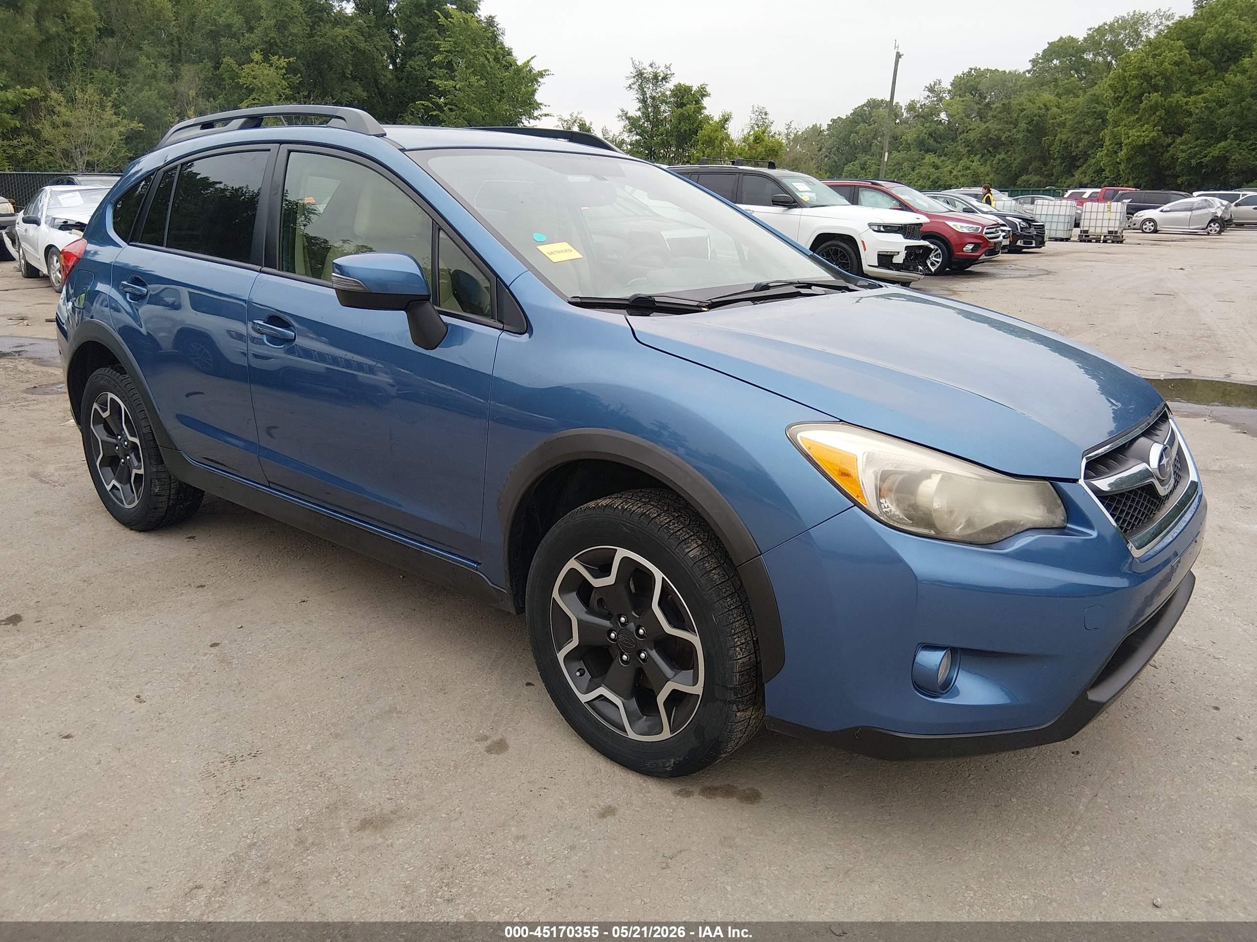 2015 Subaru Xv Crosstrek 2.0i Limited Blue vin: JF2GPAMC3F8286202