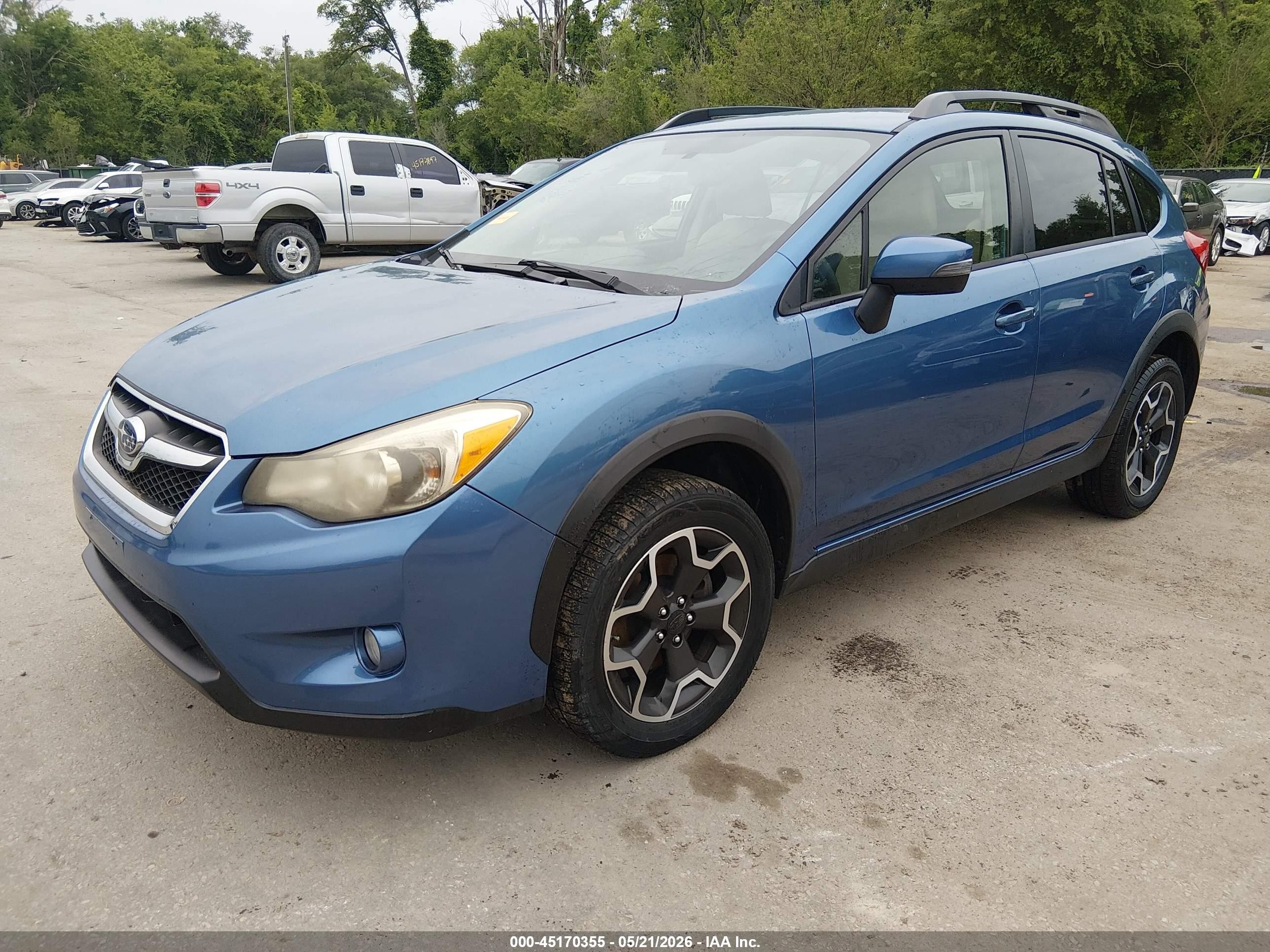 2015 Subaru Xv Crosstrek 2.0i Limited Blue vin: JF2GPAMC3F8286202