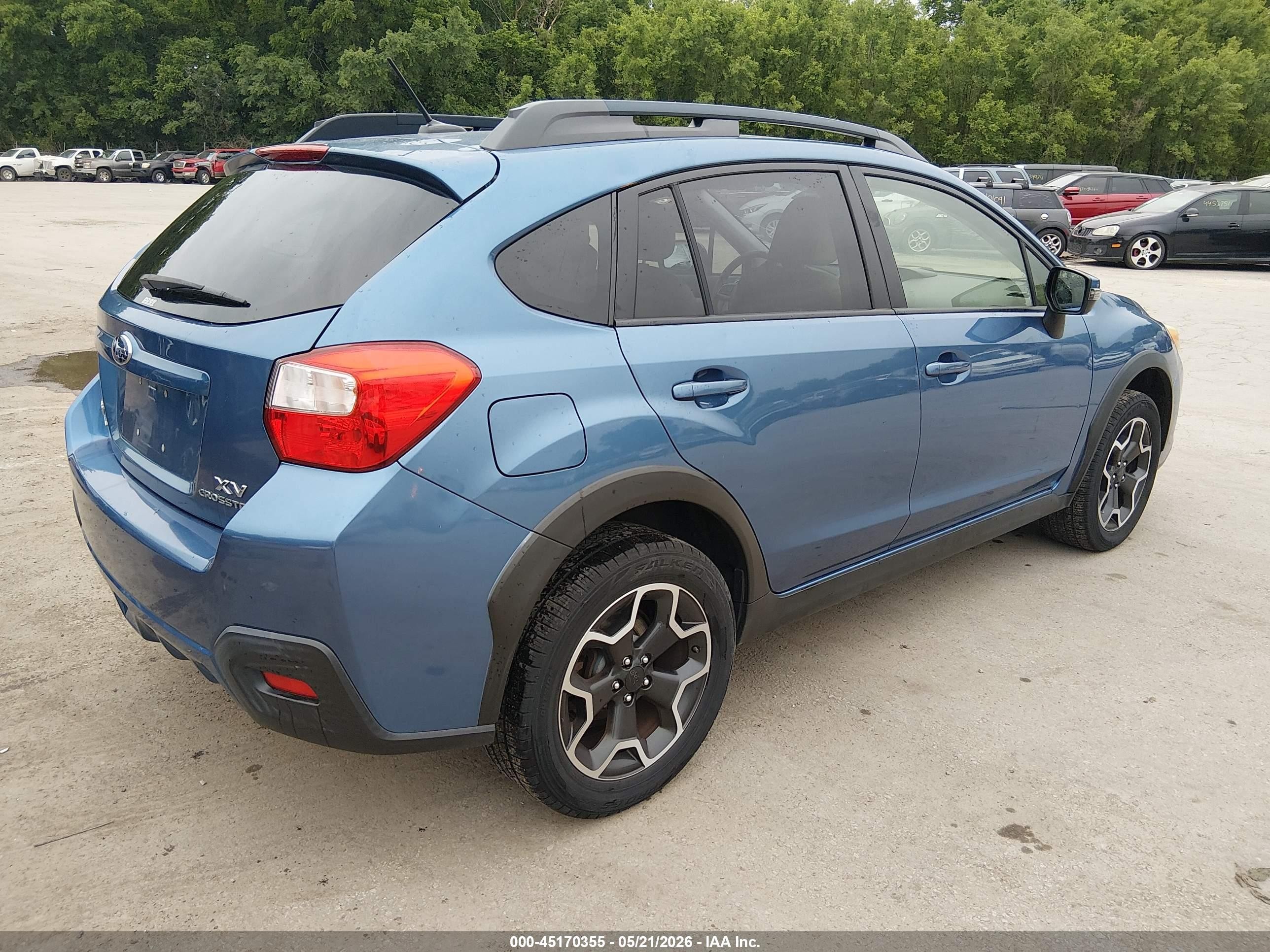 2015 Subaru Xv Crosstrek 2.0i Limited Blue vin: JF2GPAMC3F8286202