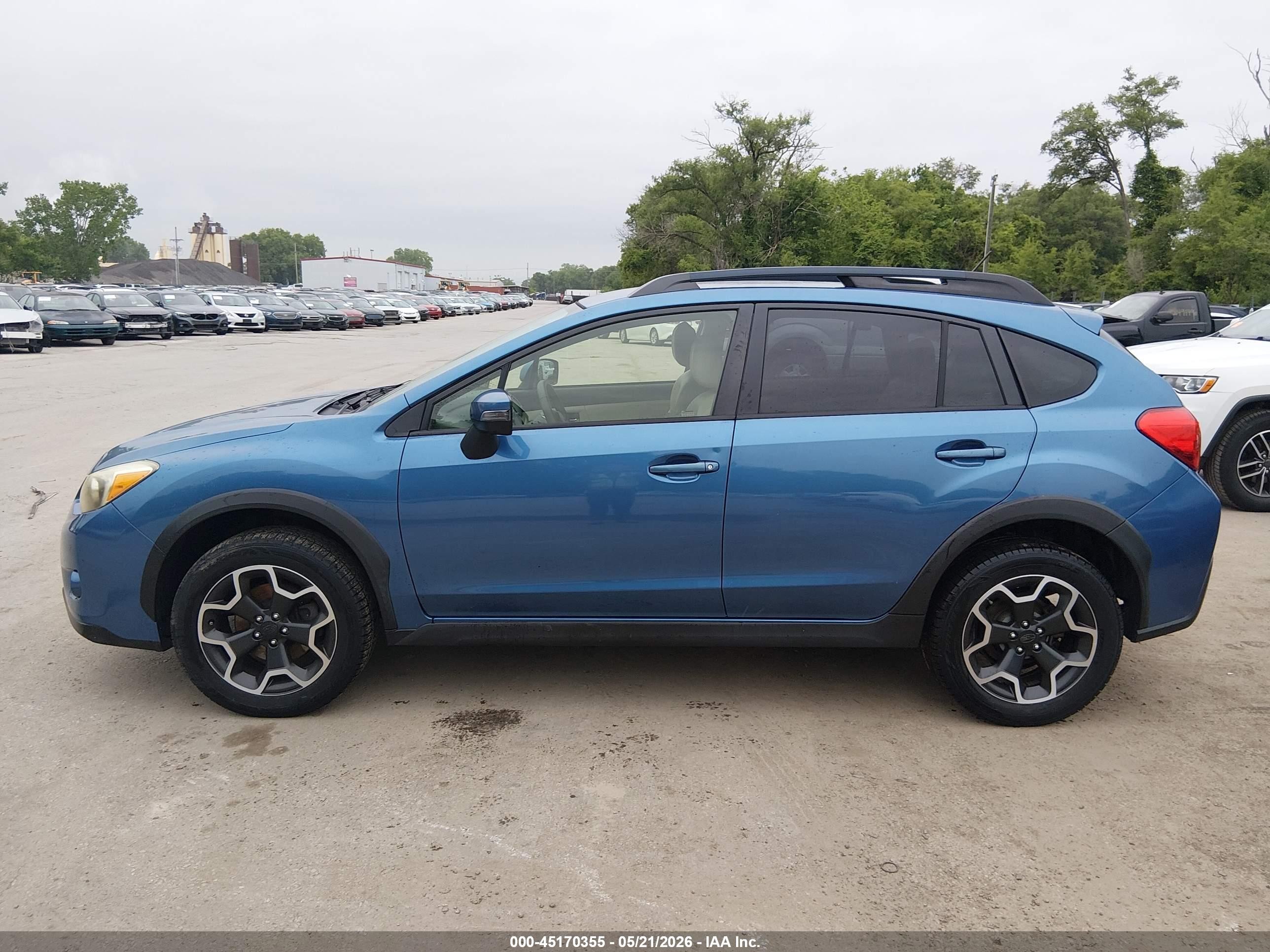 2015 Subaru Xv Crosstrek 2.0i Limited Blue vin: JF2GPAMC3F8286202