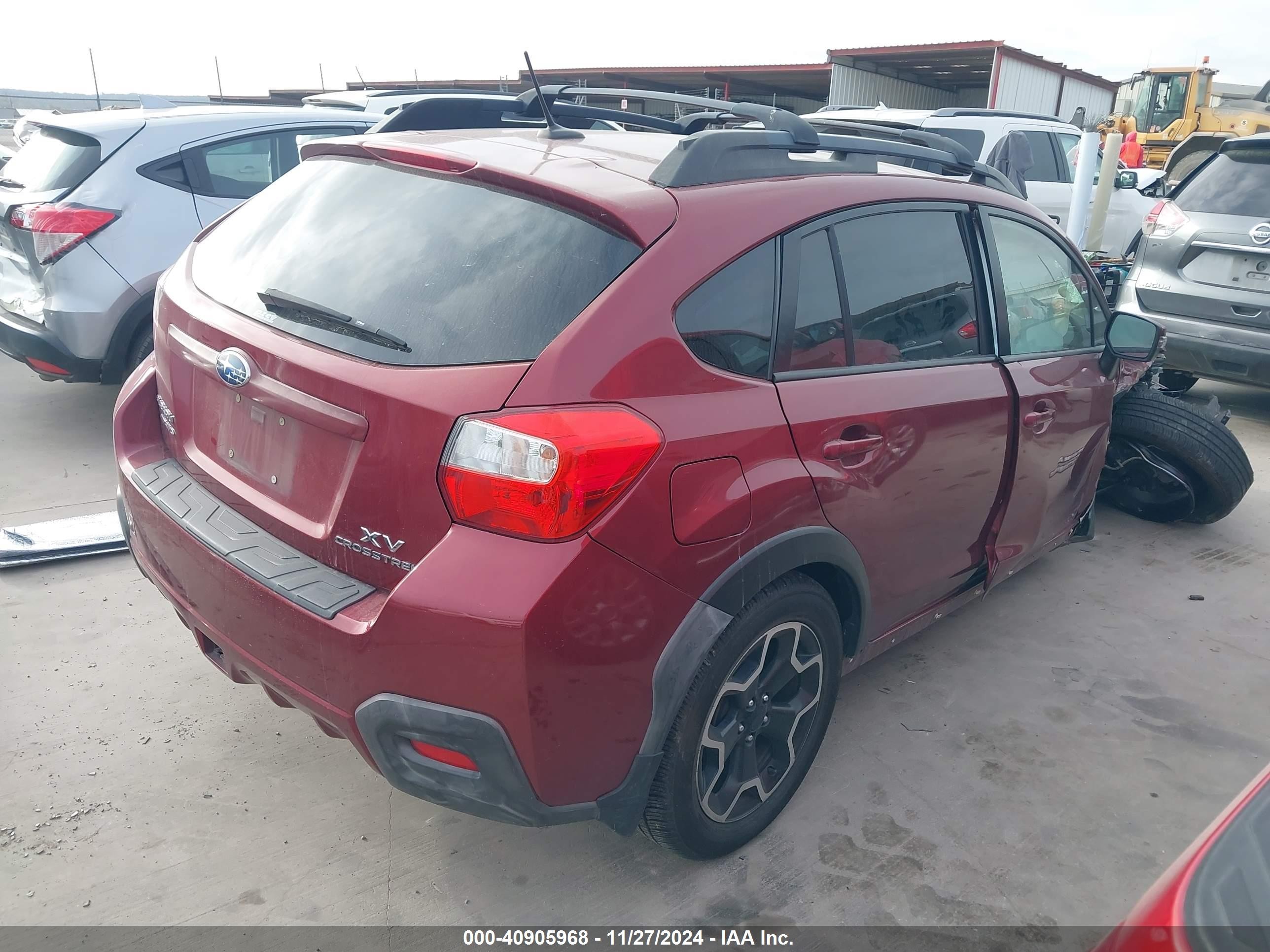 2015 Subaru Xv Crosstrek 2.0i Limited Burgundy vin: JF2GPAMC3FH315715