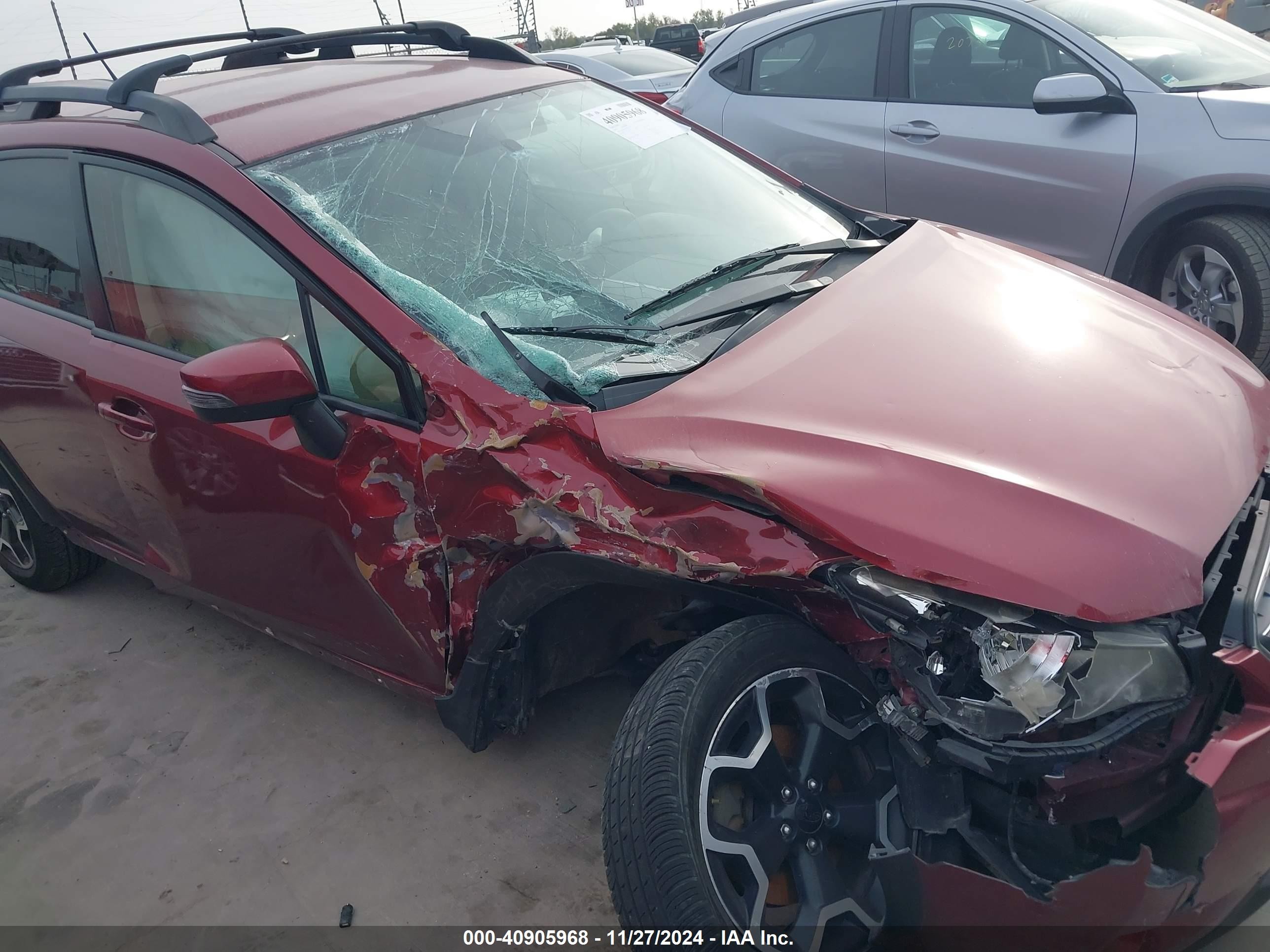 2015 Subaru Xv Crosstrek 2.0i Limited Burgundy vin: JF2GPAMC3FH315715