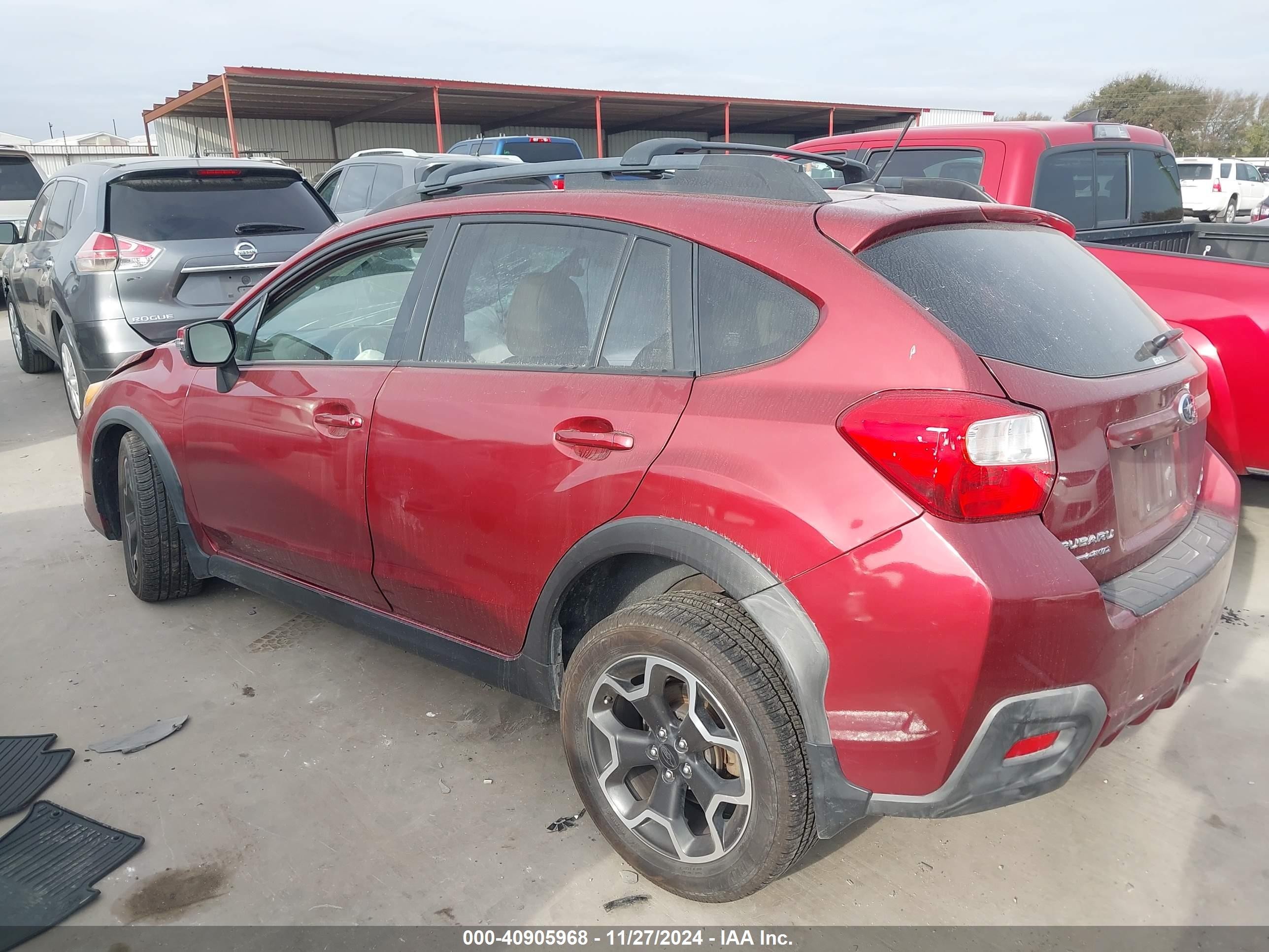 2015 Subaru Xv Crosstrek 2.0i Limited Burgundy vin: JF2GPAMC3FH315715