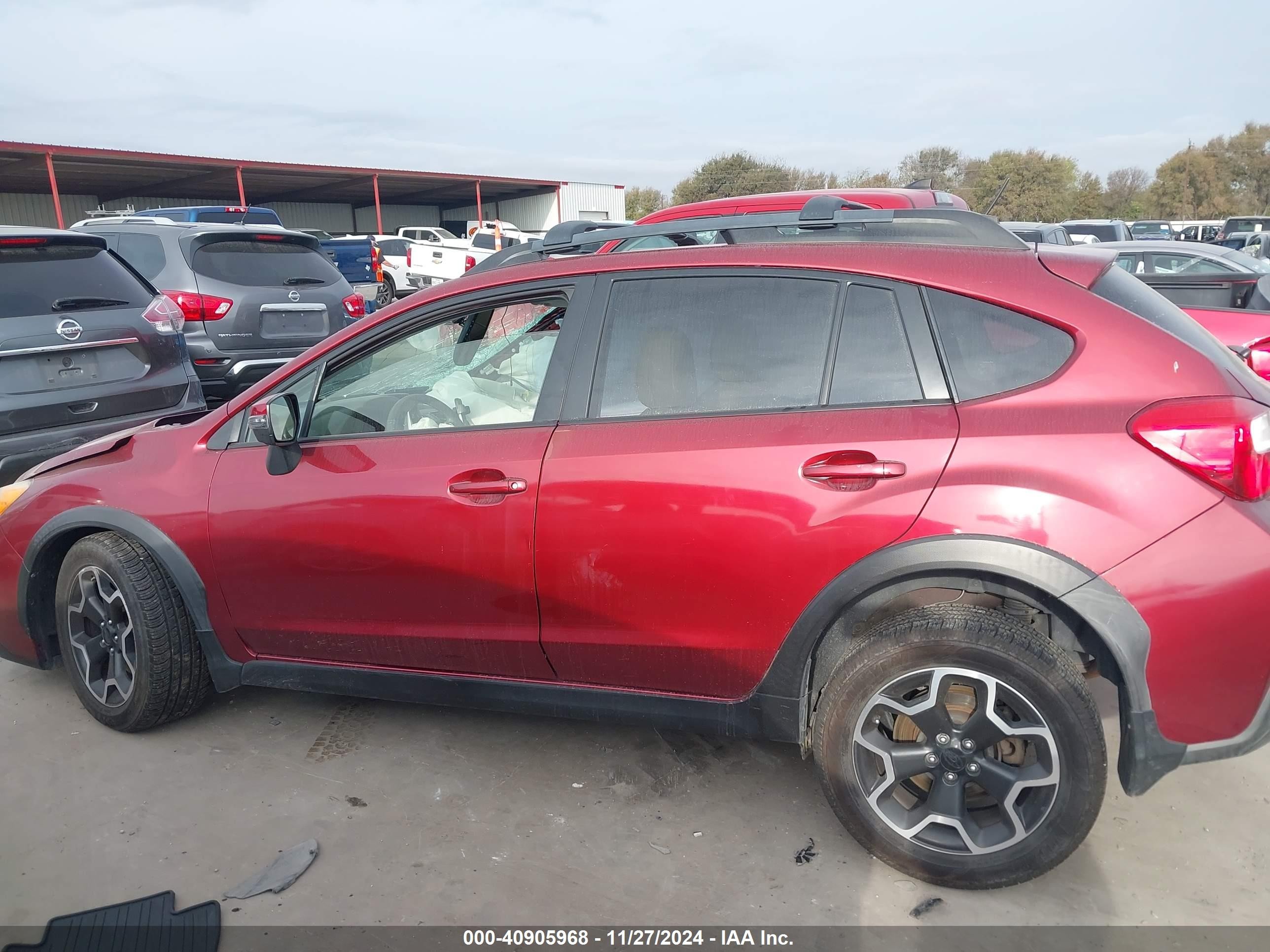 2015 Subaru Xv Crosstrek 2.0i Limited Burgundy vin: JF2GPAMC3FH315715
