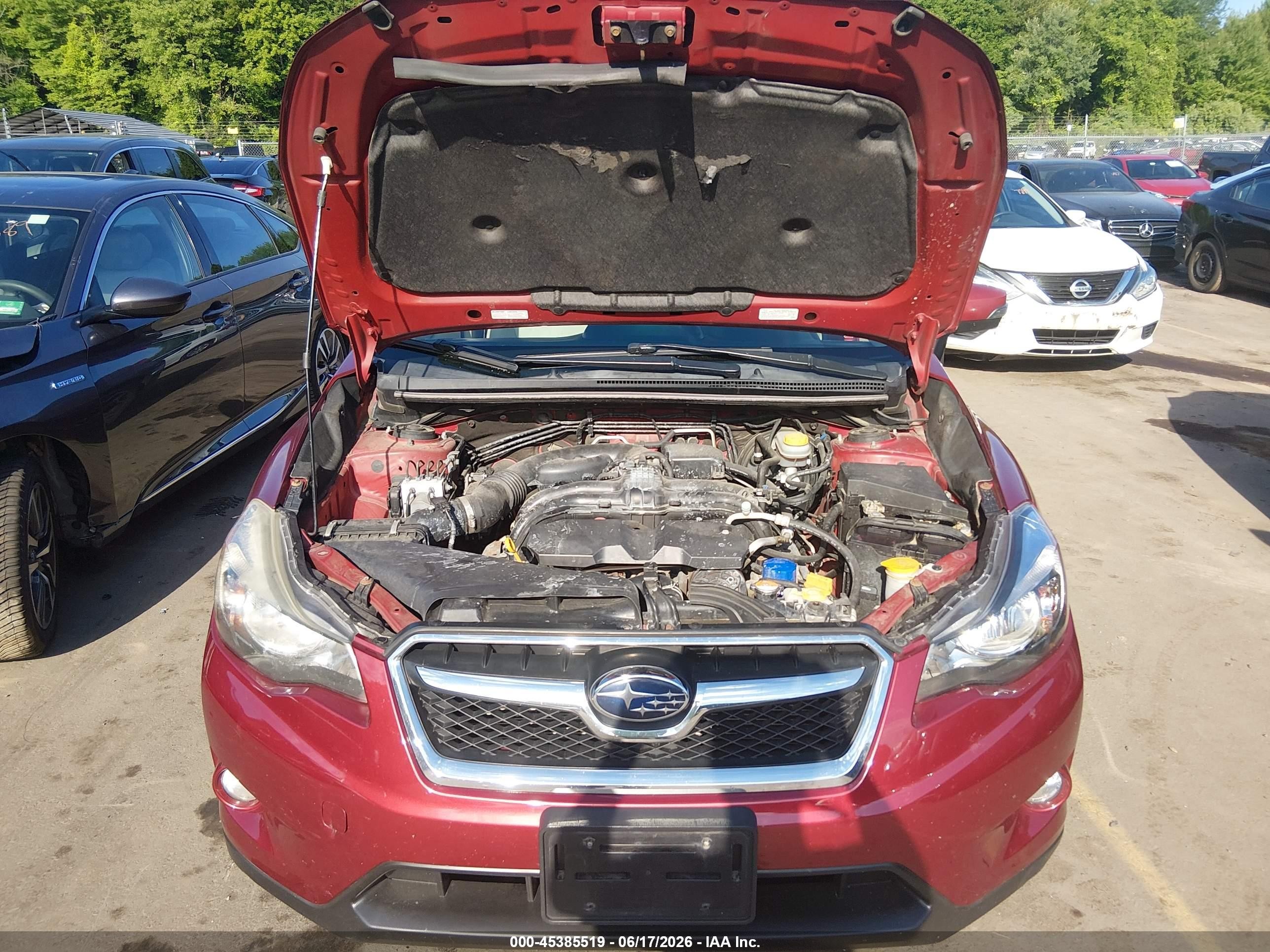 2015 Subaru Xv Crosstrek 2.0i Limited Красный vin: JF2GPAMC5F8236336
