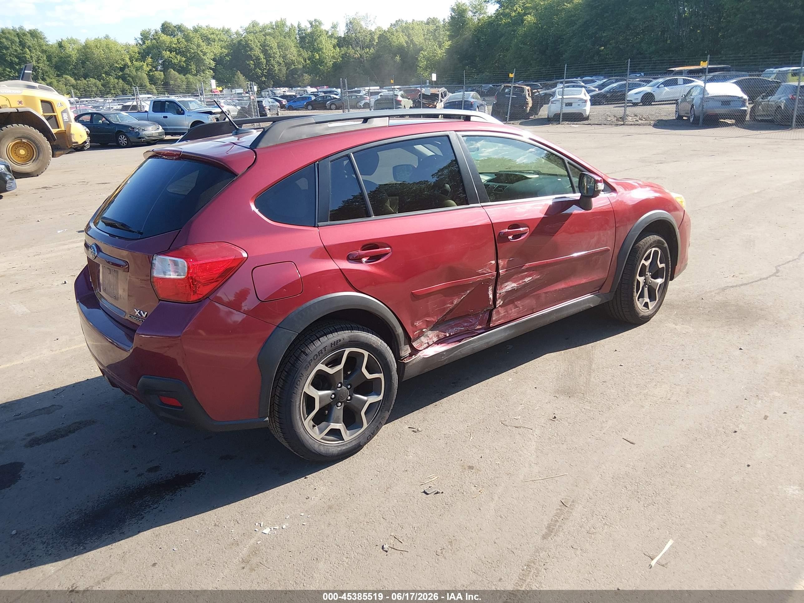 2015 Subaru Xv Crosstrek 2.0i Limited Красный vin: JF2GPAMC5F8236336