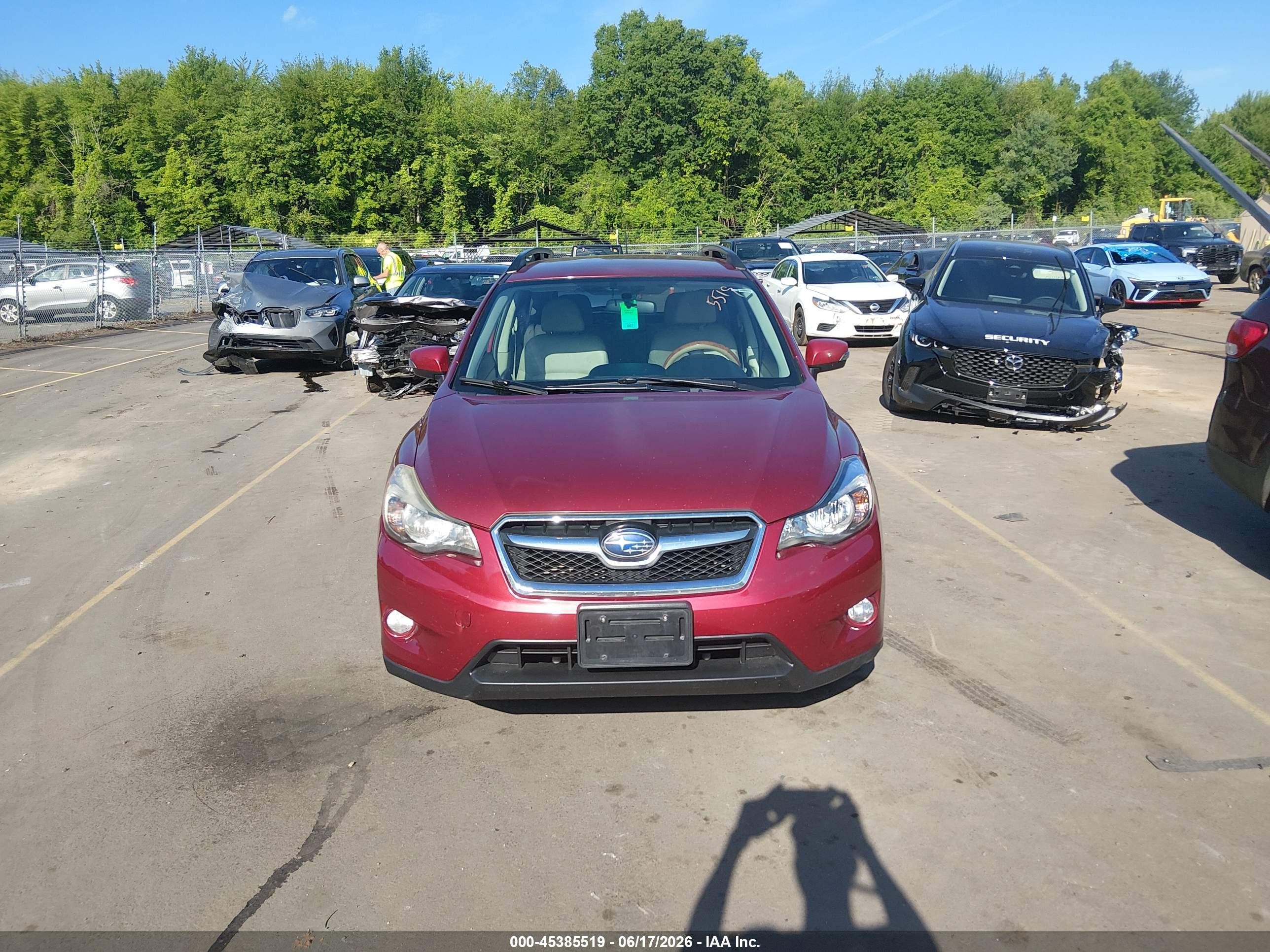 2015 Subaru Xv Crosstrek 2.0i Limited Красный vin: JF2GPAMC5F8236336