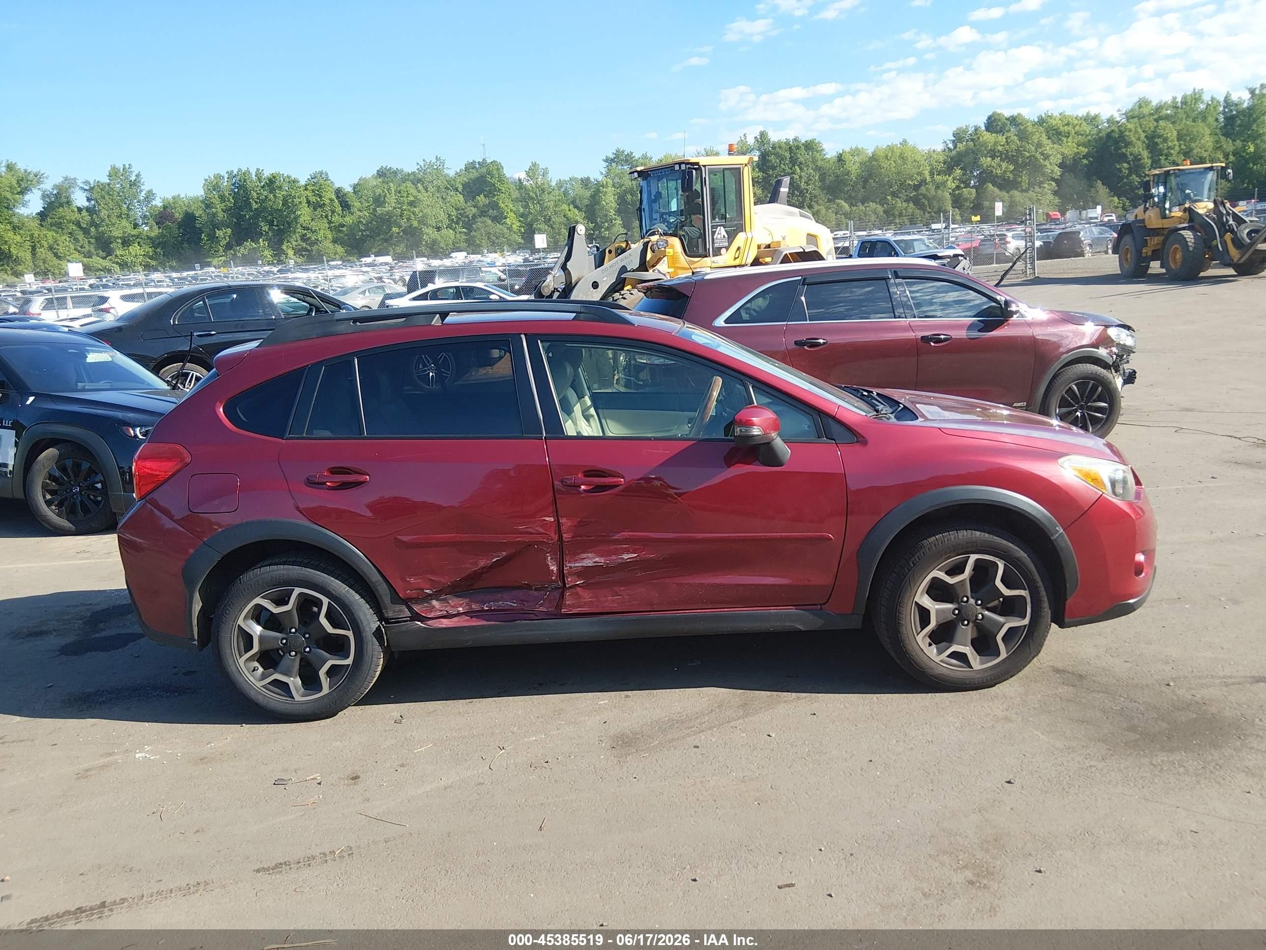 2015 Subaru Xv Crosstrek 2.0i Limited Красный vin: JF2GPAMC5F8236336