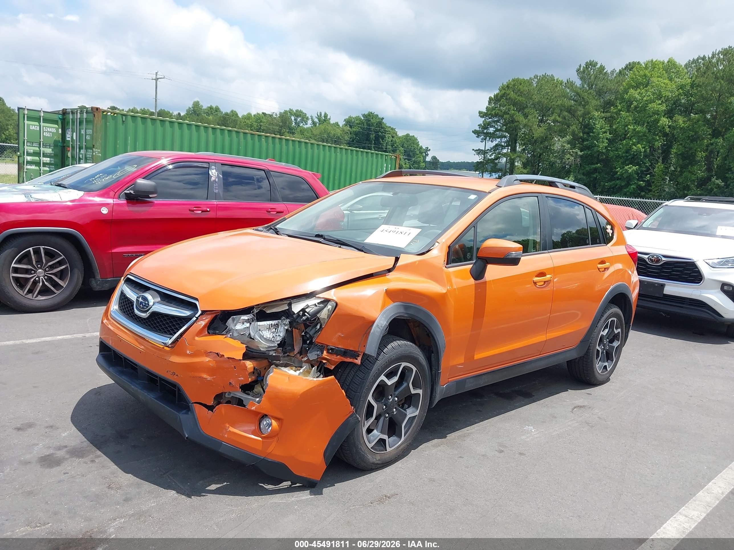 2015 Subaru Xv Crosstrek 2.0i Limited Orange vin: JF2GPAMC6F8264453