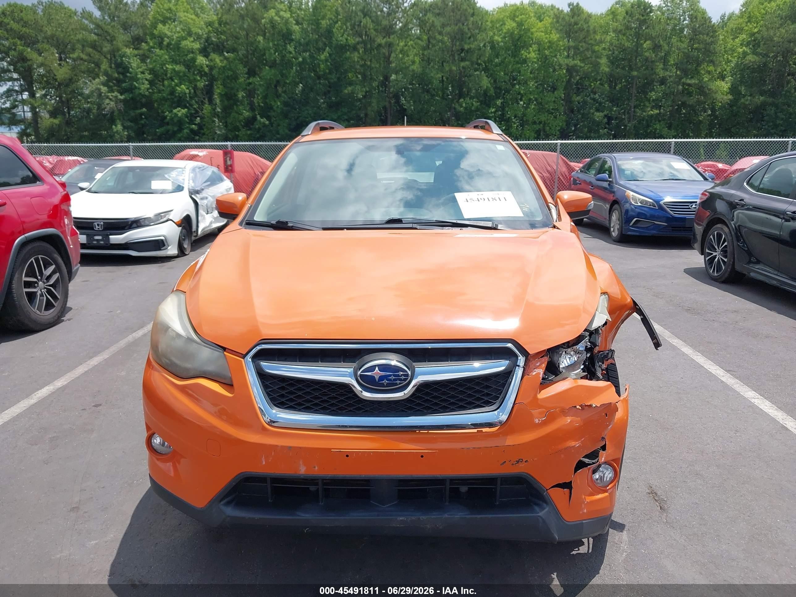 2015 Subaru Xv Crosstrek 2.0i Limited Orange vin: JF2GPAMC6F8264453