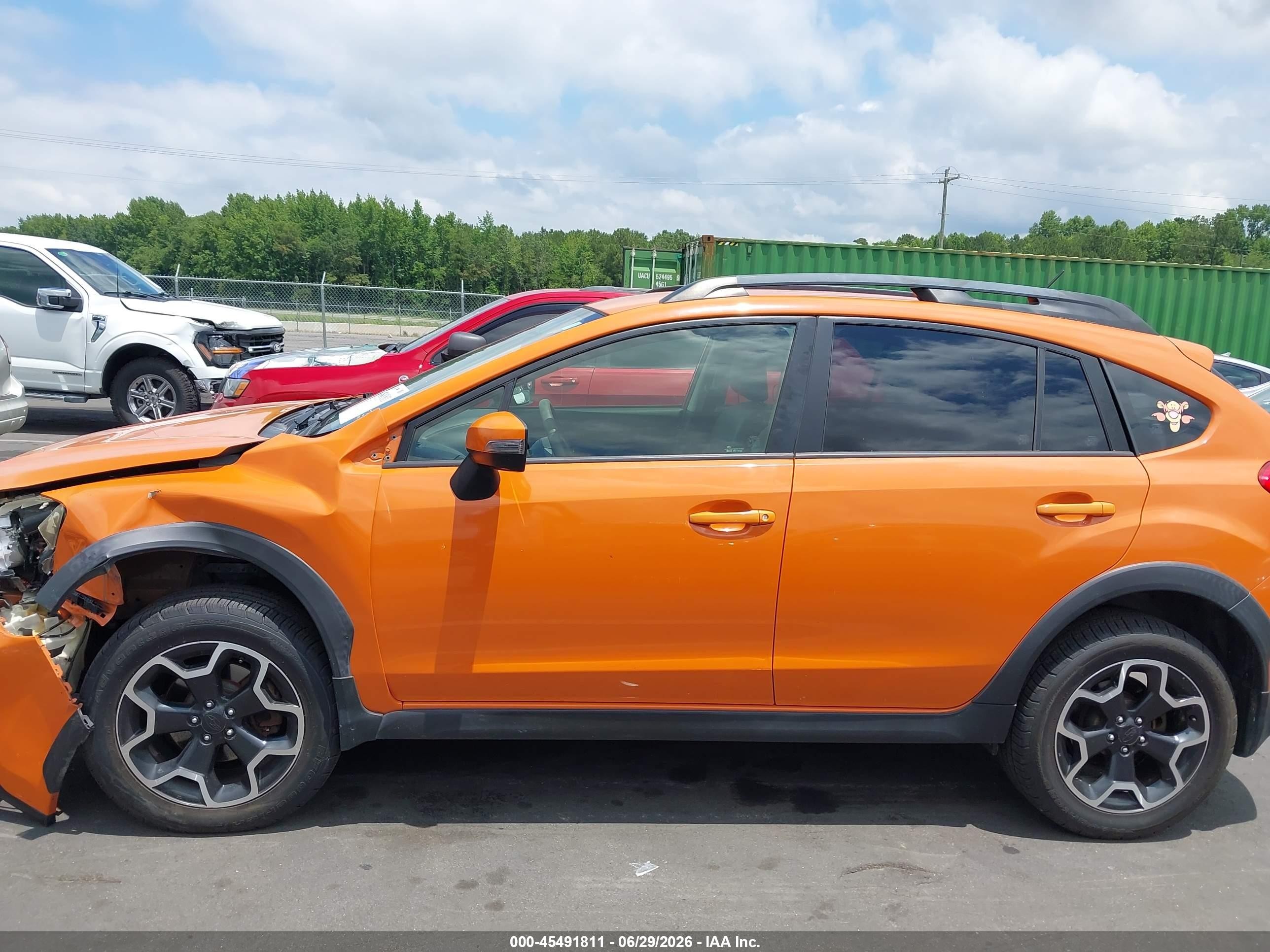 2015 Subaru Xv Crosstrek 2.0i Limited Orange vin: JF2GPAMC6F8264453