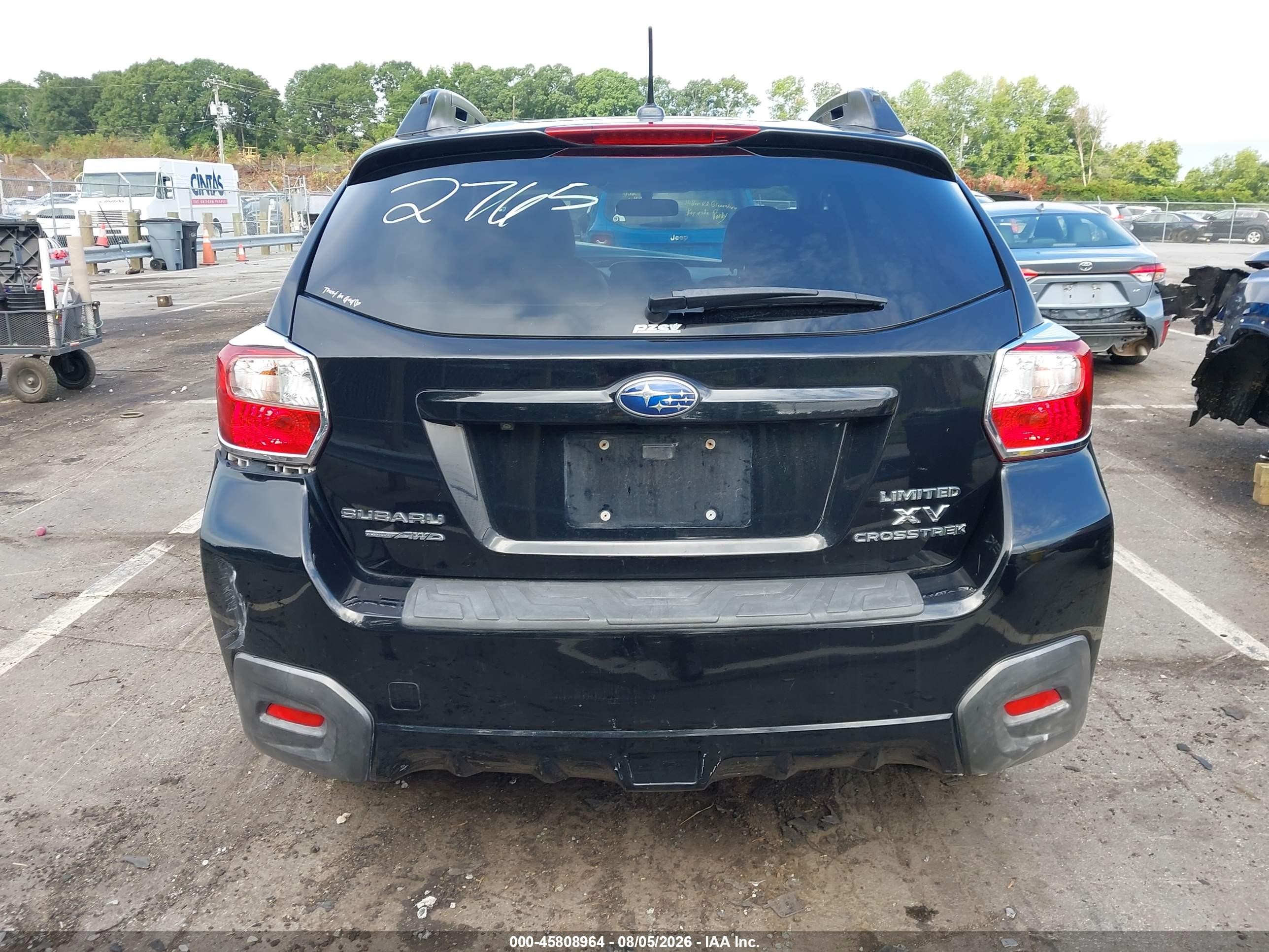 2015 Subaru Xv Crosstrek 2.0i Limited Black vin: JF2GPAMC7F8212765