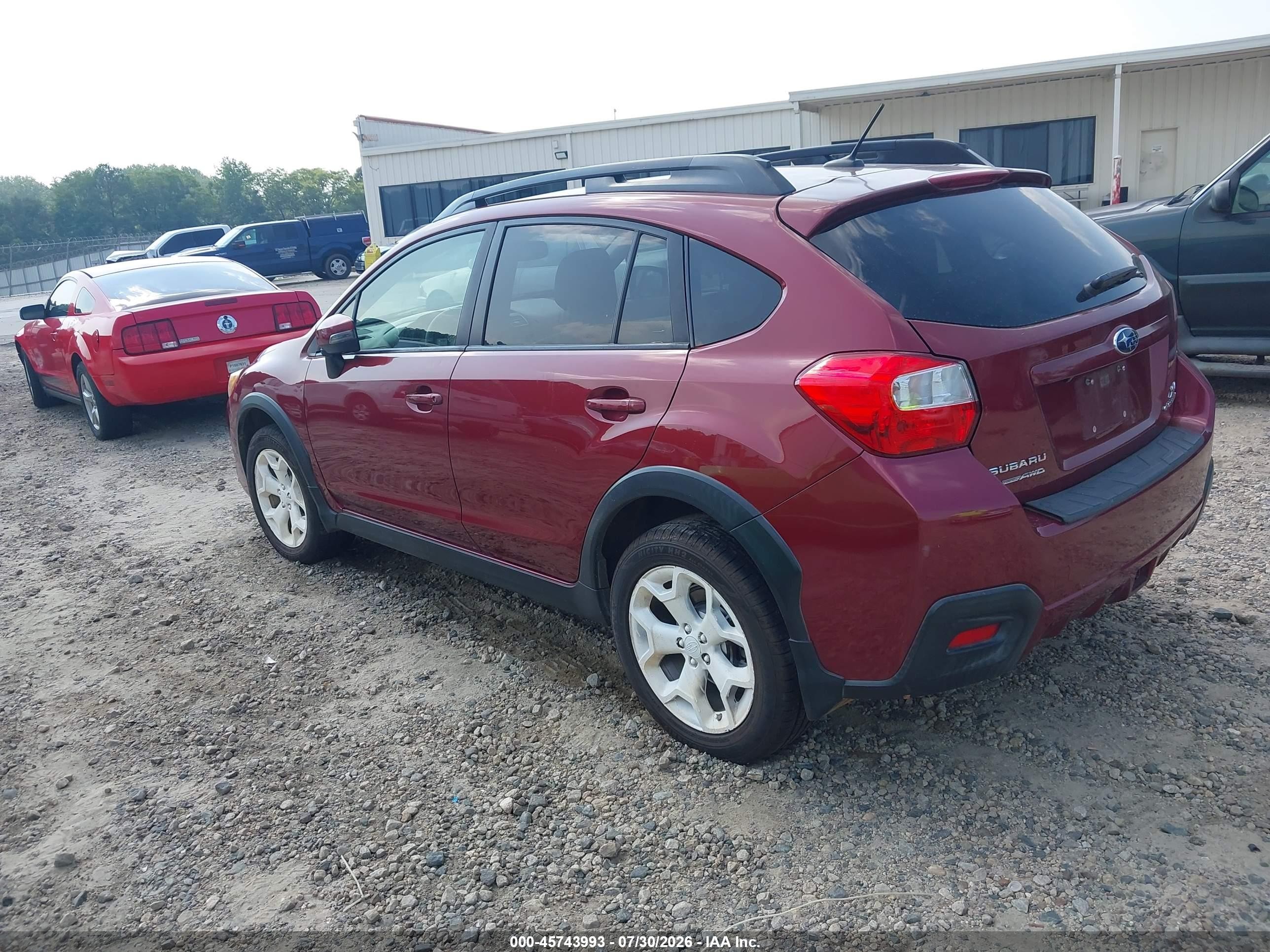 2015 Subaru Xv Crosstrek 2.0i Limited Red vin: JF2GPAMC7F8268429