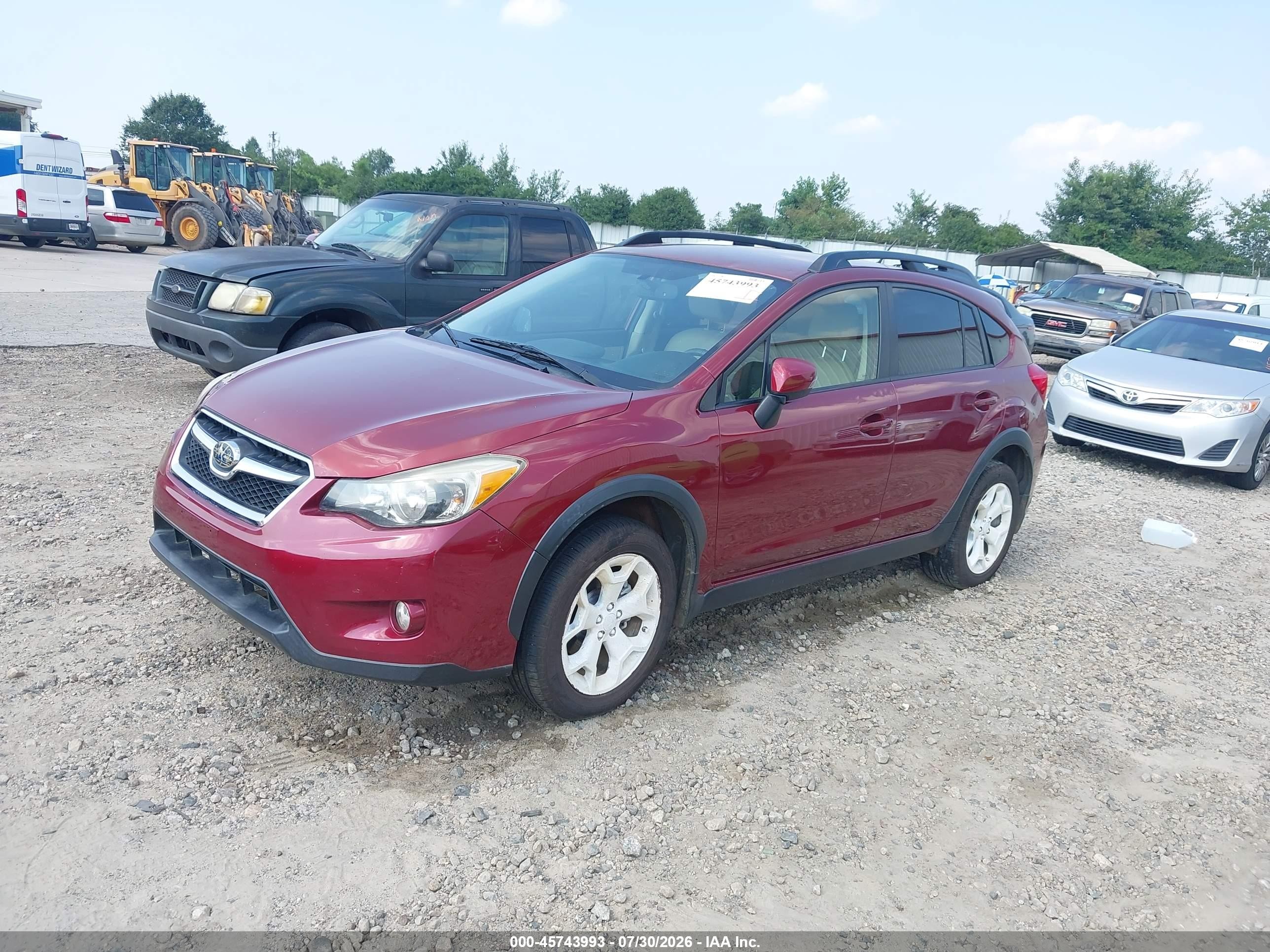 2015 Subaru Xv Crosstrek 2.0i Limited Red vin: JF2GPAMC7F8268429