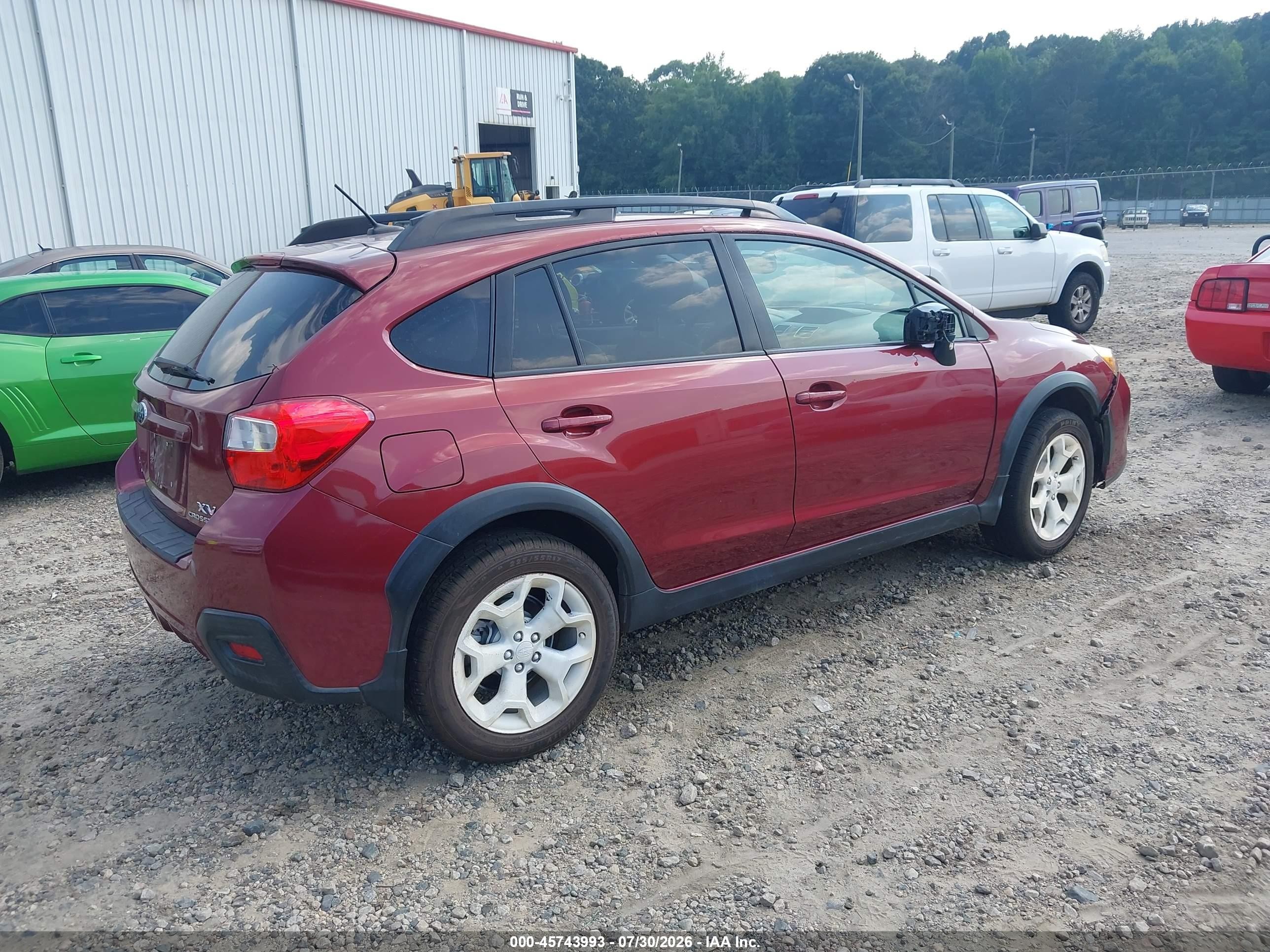 2015 Subaru Xv Crosstrek 2.0i Limited Red vin: JF2GPAMC7F8268429