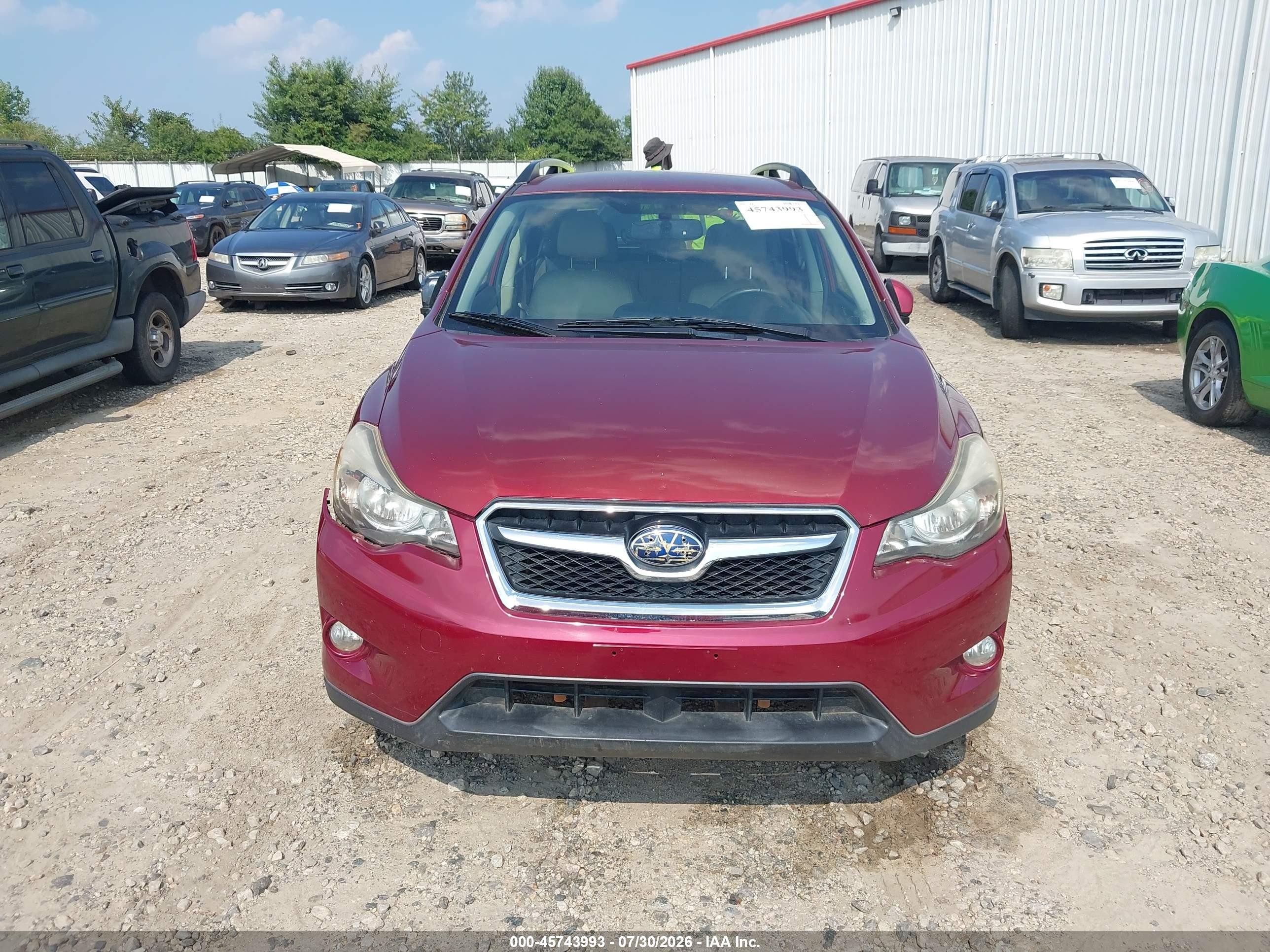 2015 Subaru Xv Crosstrek 2.0i Limited Red vin: JF2GPAMC7F8268429