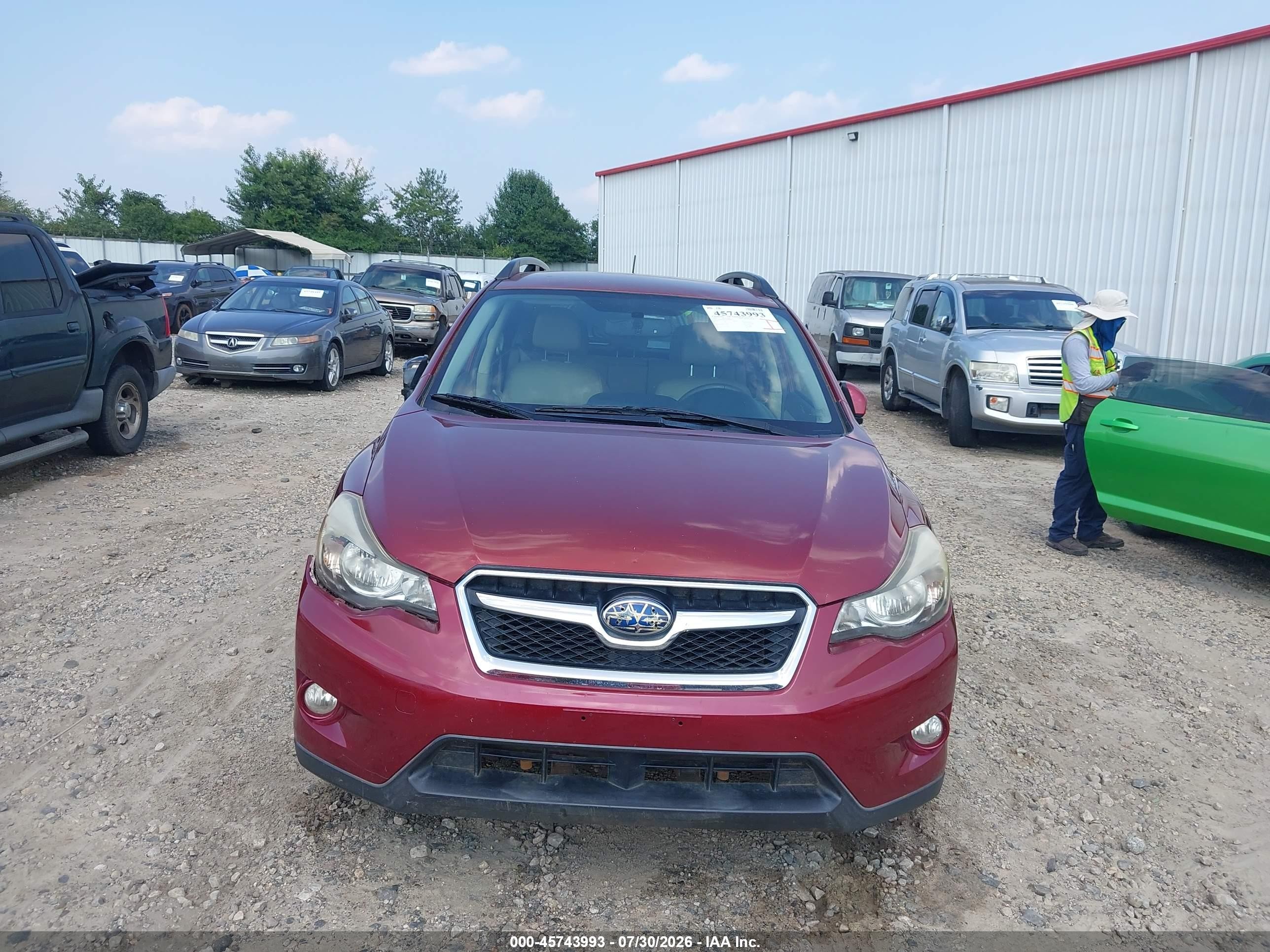 2015 Subaru Xv Crosstrek 2.0i Limited Red vin: JF2GPAMC7F8268429