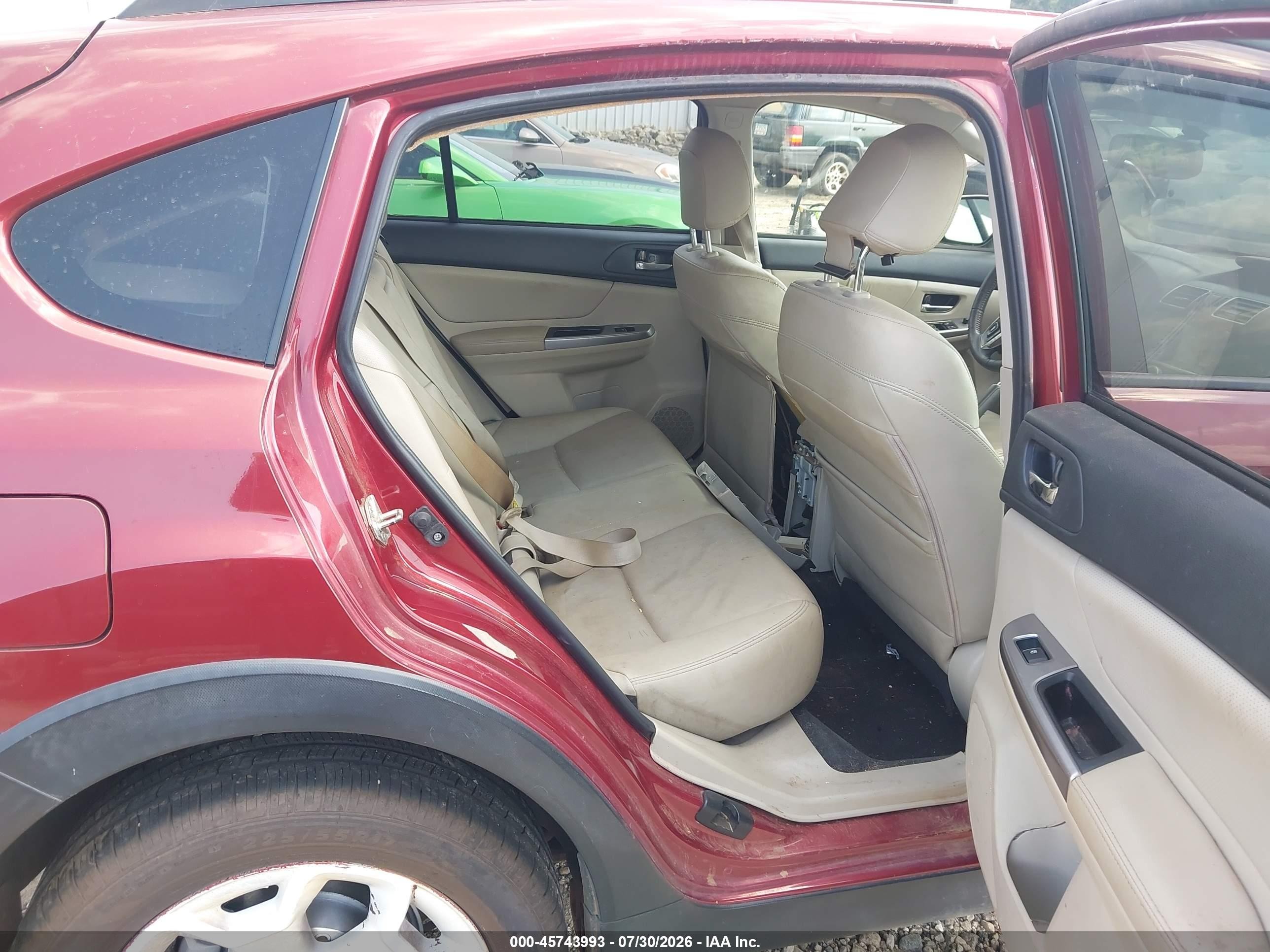 2015 Subaru Xv Crosstrek 2.0i Limited Red vin: JF2GPAMC7F8268429