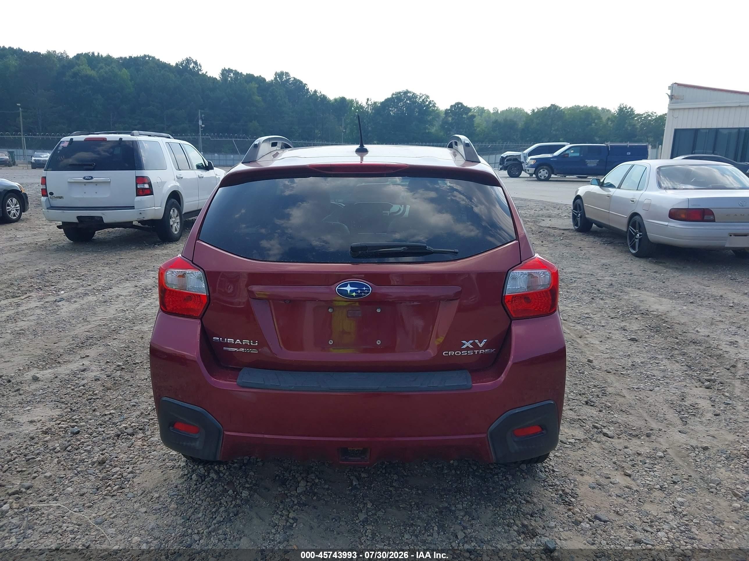 2015 Subaru Xv Crosstrek 2.0i Limited Red vin: JF2GPAMC7F8268429
