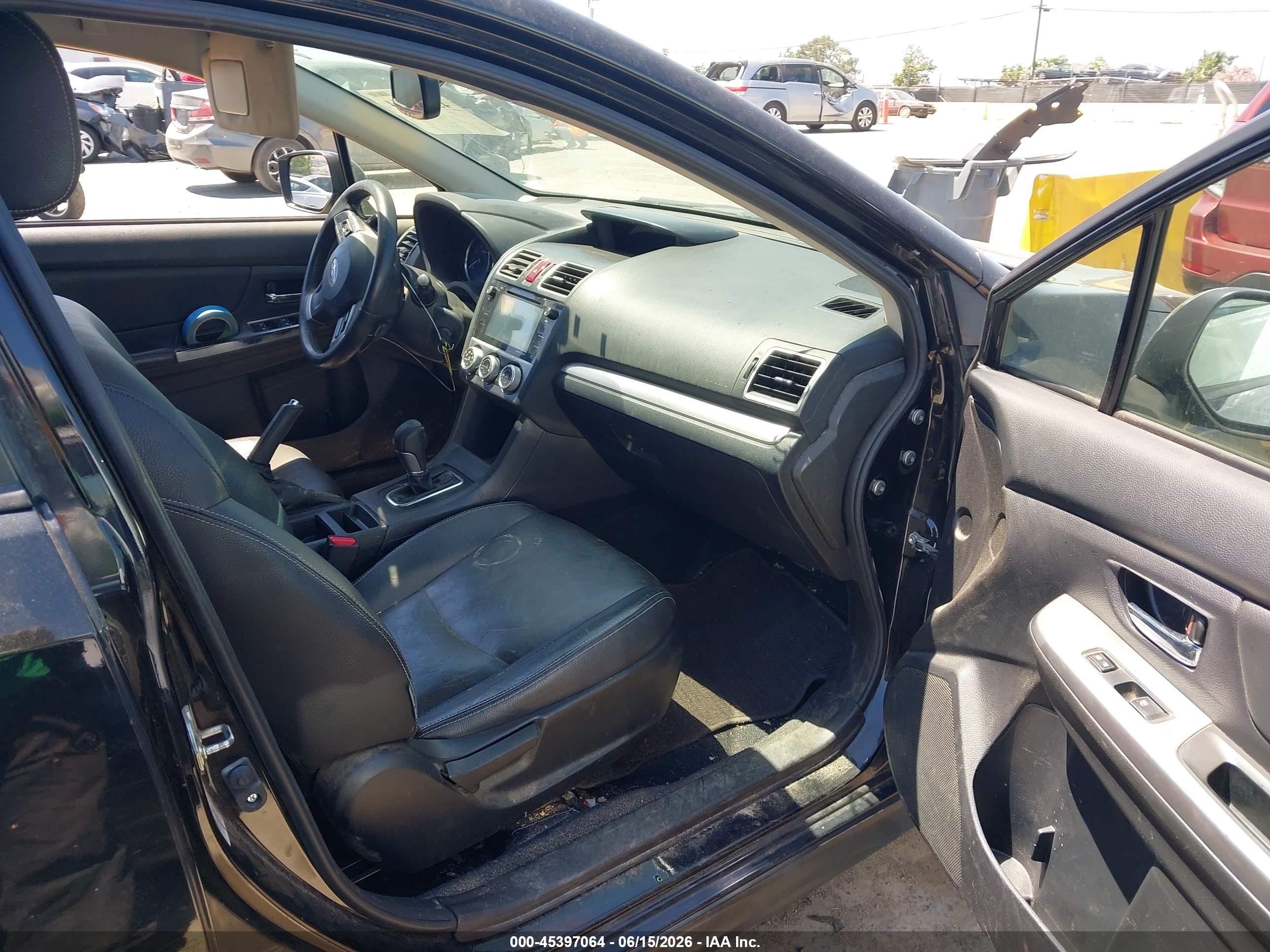 2015 Subaru Xv Crosstrek 2.0i Limited Black vin: JF2GPAMC7F8285036