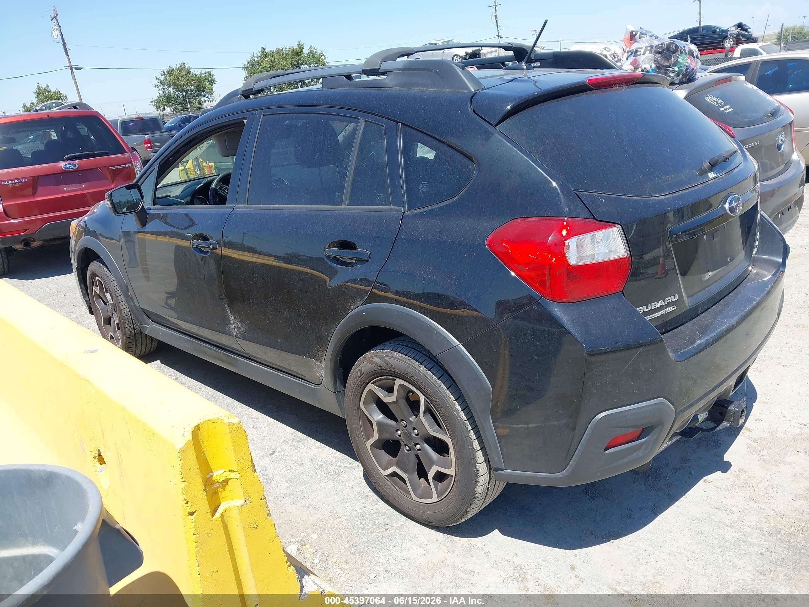 2015 Subaru Xv Crosstrek 2.0i Limited Black vin: JF2GPAMC7F8285036
