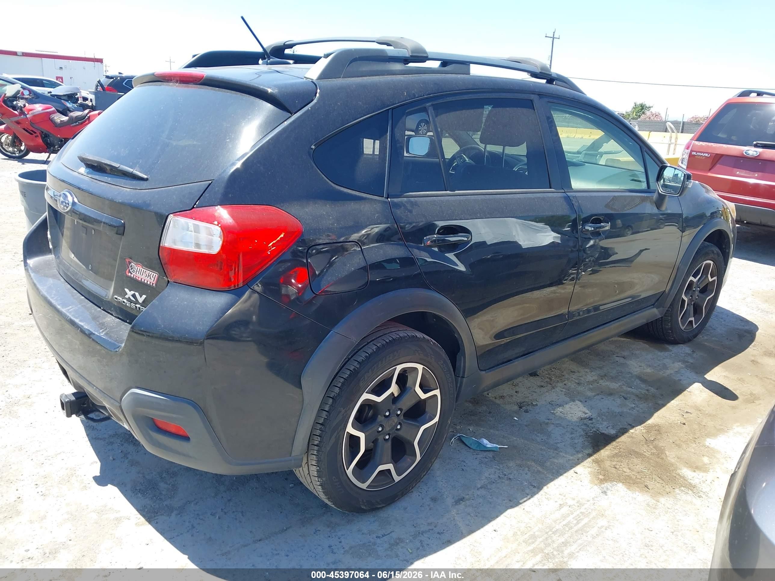 2015 Subaru Xv Crosstrek 2.0i Limited Black vin: JF2GPAMC7F8285036