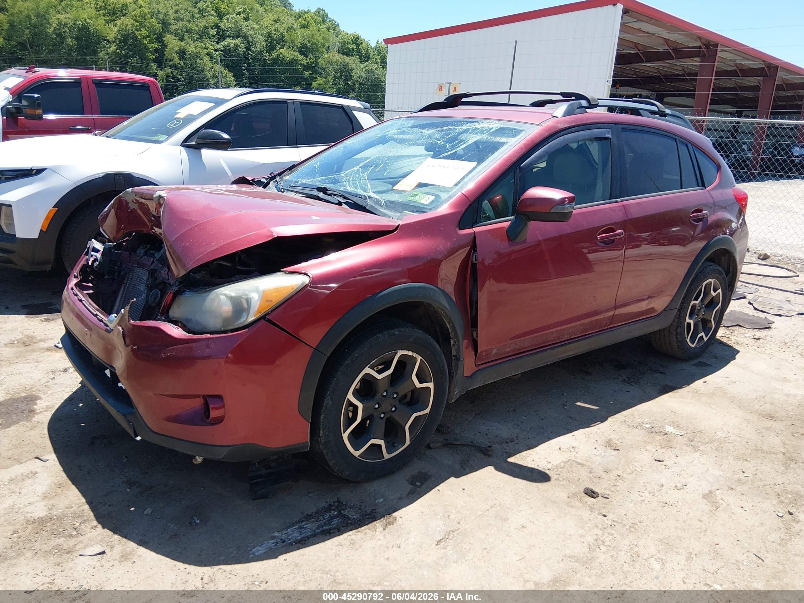 2015 Subaru Xv Crosstrek 2.0i Limited Maroon vin: JF2GPAMC8FH217232