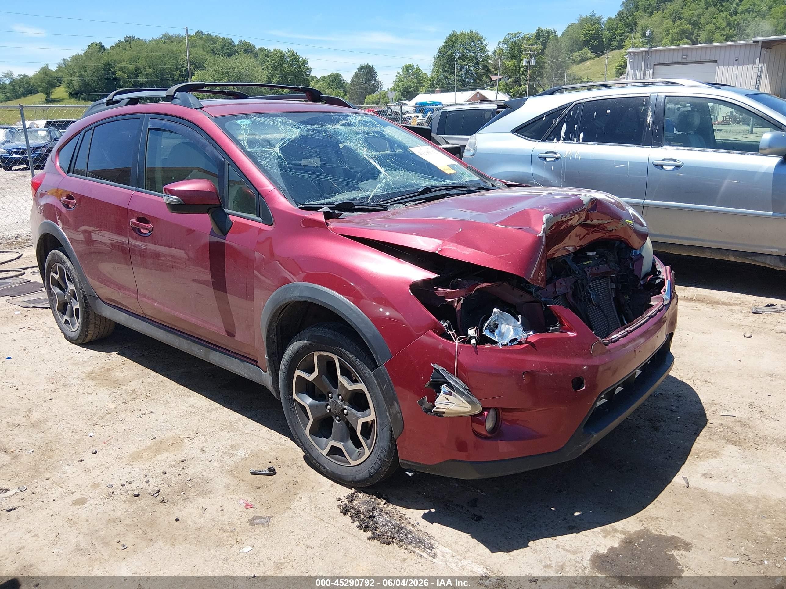 2015 Subaru Xv Crosstrek 2.0i Limited Maroon vin: JF2GPAMC8FH217232