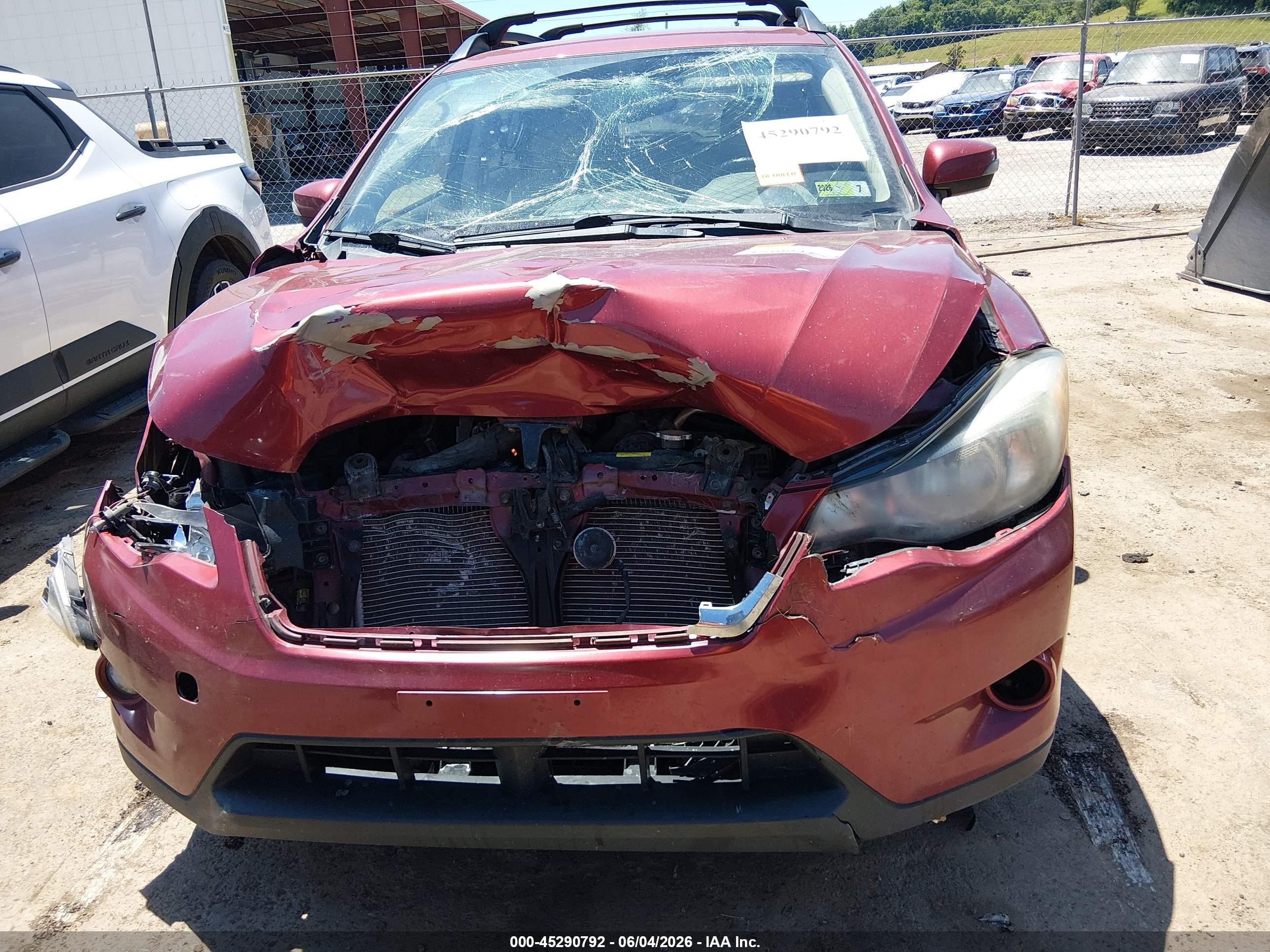 2015 Subaru Xv Crosstrek 2.0i Limited Maroon vin: JF2GPAMC8FH217232