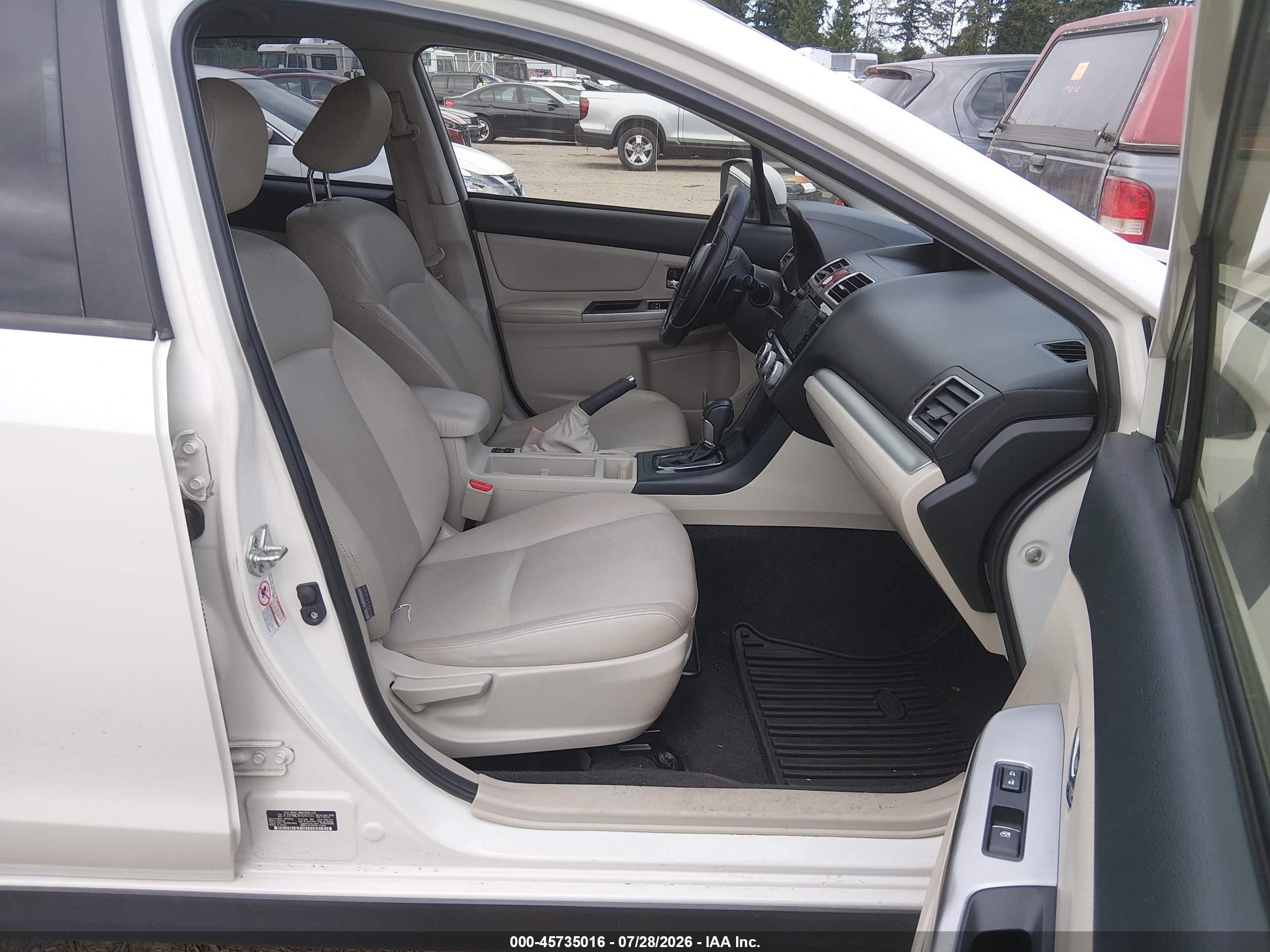 2015 Subaru Xv Crosstrek 2.0i Limited White vin: JF2GPAMC9F8241572