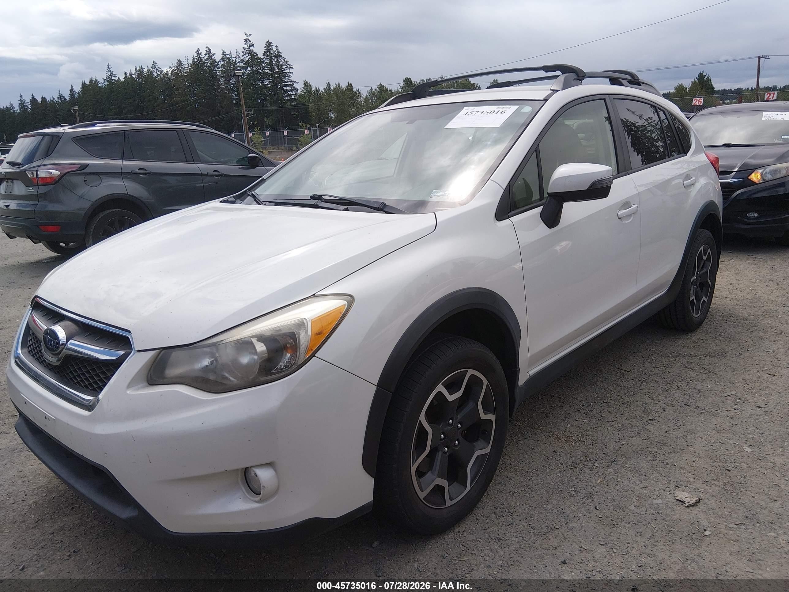 2015 Subaru Xv Crosstrek 2.0i Limited White vin: JF2GPAMC9F8241572