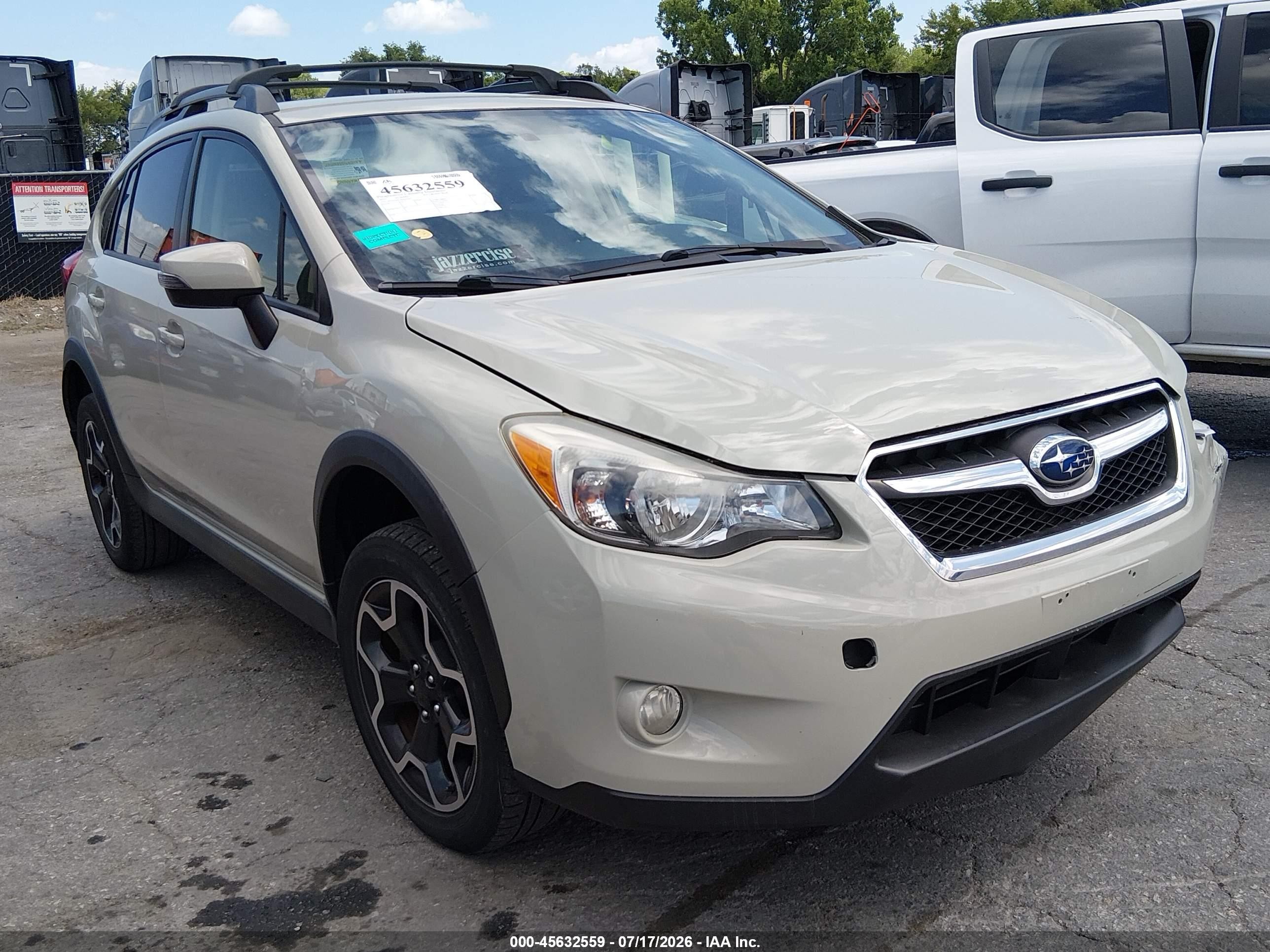 2015 Subaru Xv Crosstrek 2.0i Limited Cream vin: JF2GPAMC9F8243001