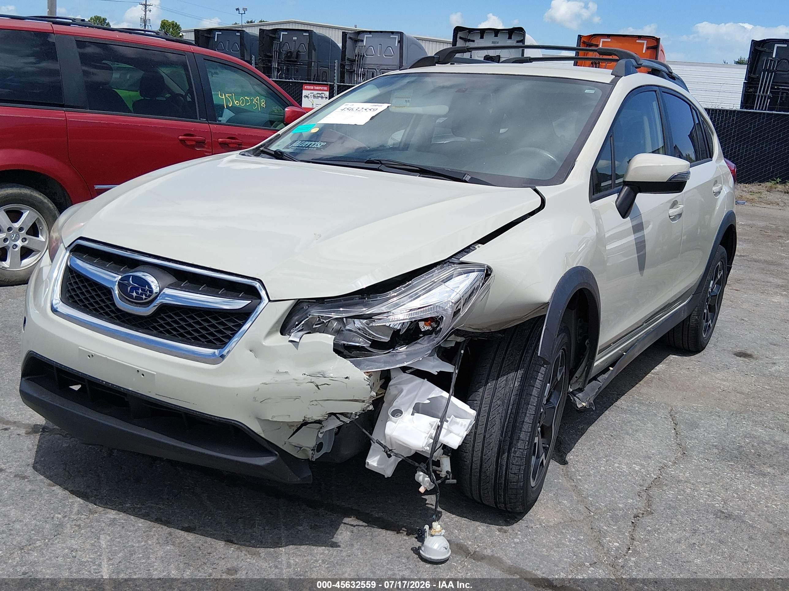 2015 Subaru Xv Crosstrek 2.0i Limited Cream vin: JF2GPAMC9F8243001