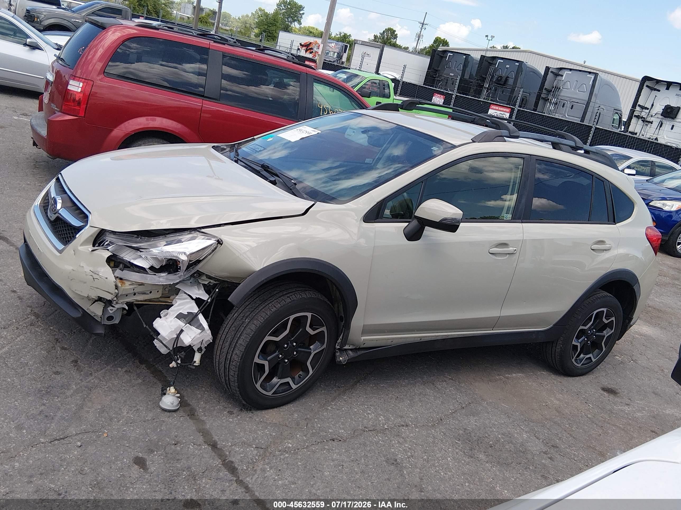 2015 Subaru Xv Crosstrek 2.0i Limited Cream vin: JF2GPAMC9F8243001