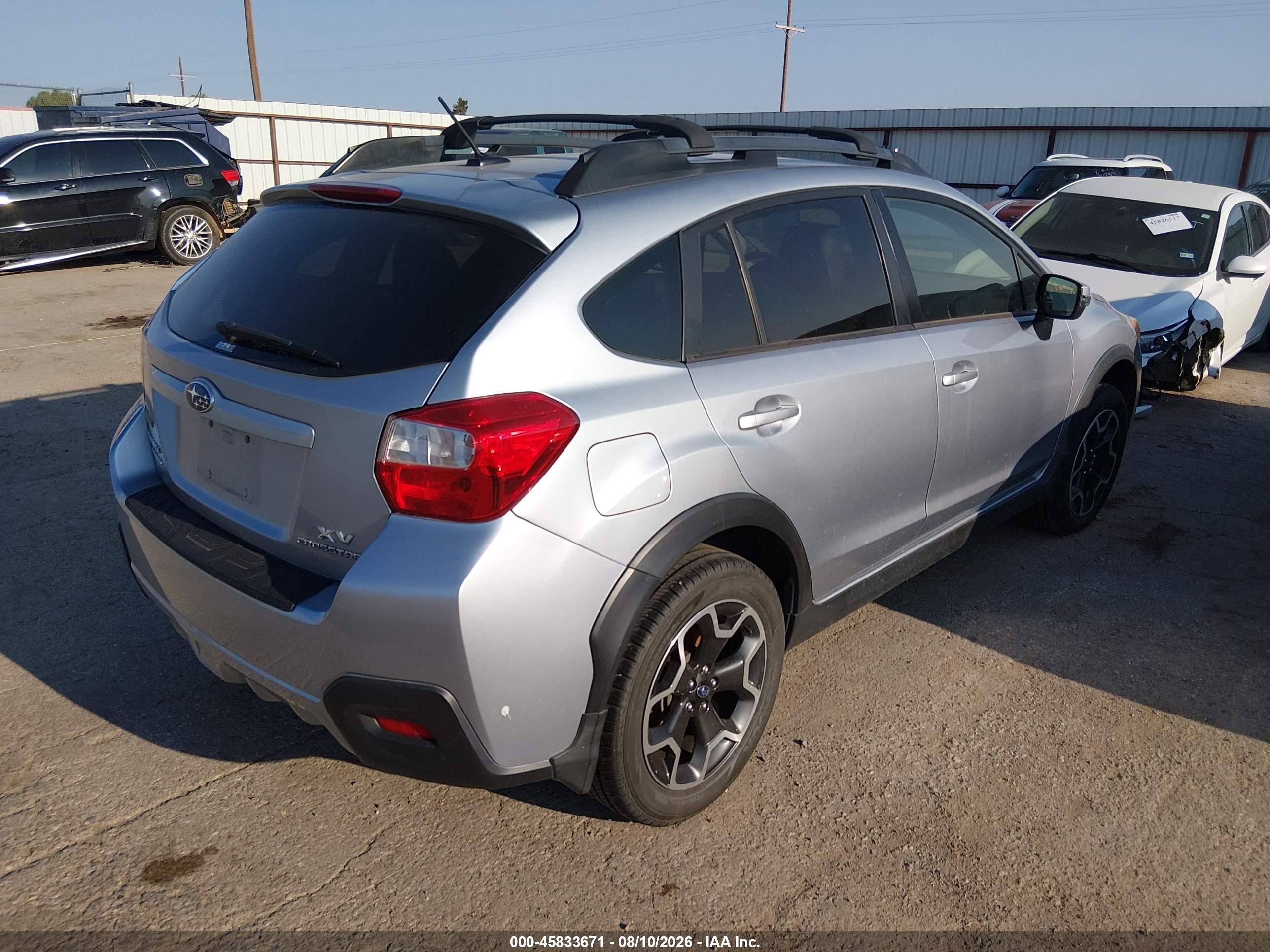 2015 Subaru Xv Crosstrek 2.0i Limited Silver vin: JF2GPAMCXF8320698