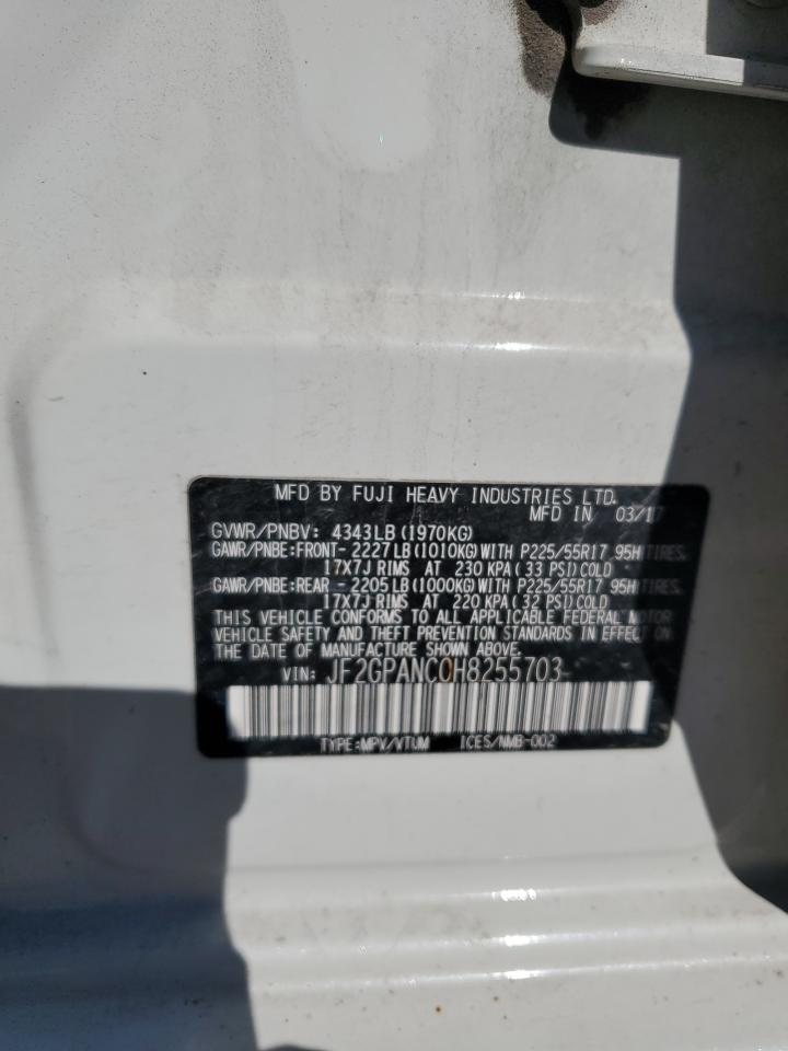 2017 Subaru Crosstrek Limited White vin: JF2GPANC0H8255703