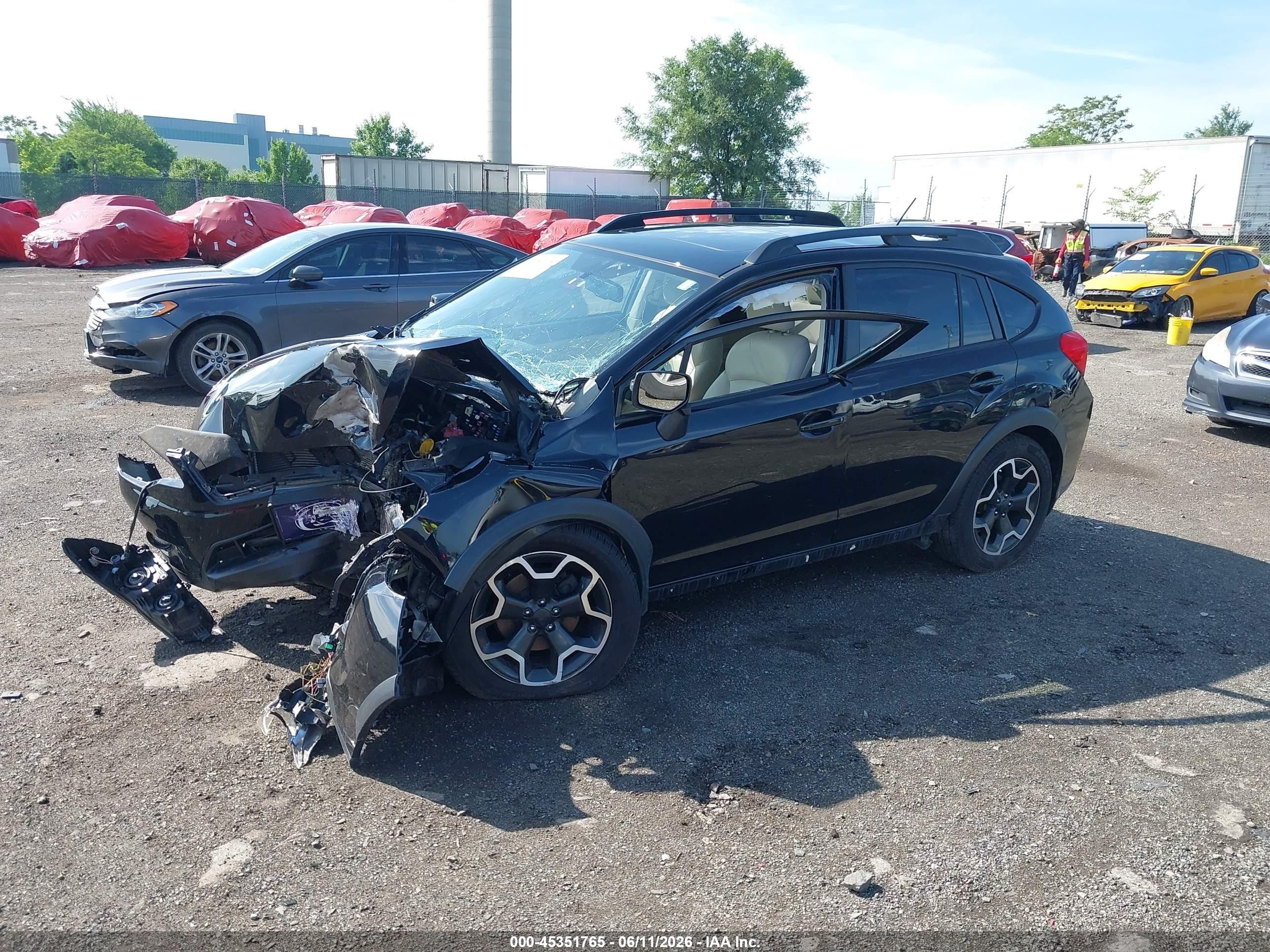 2015 Subaru Xv Crosstrek 2.0i Limited Black vin: JF2GPAPC0F8264962